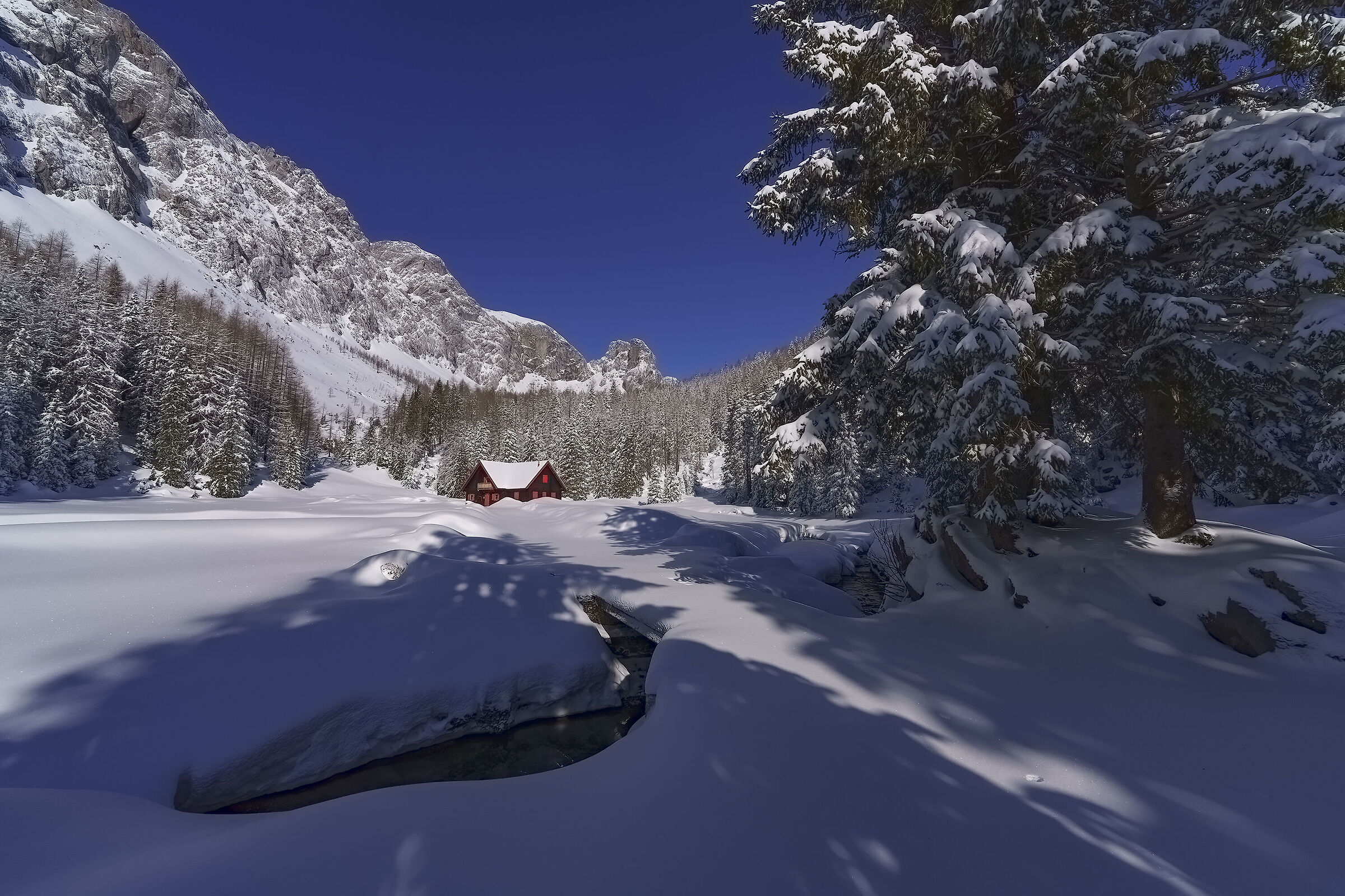 Hut Vinkel Border Carnic Alps