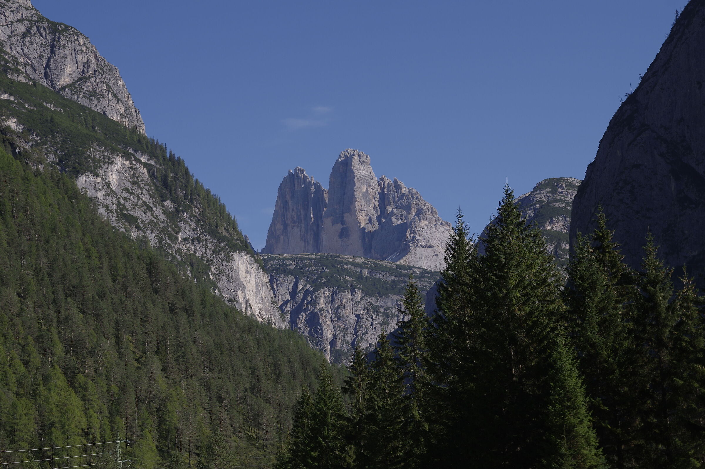 Three Peaks of Lavaredo from behind