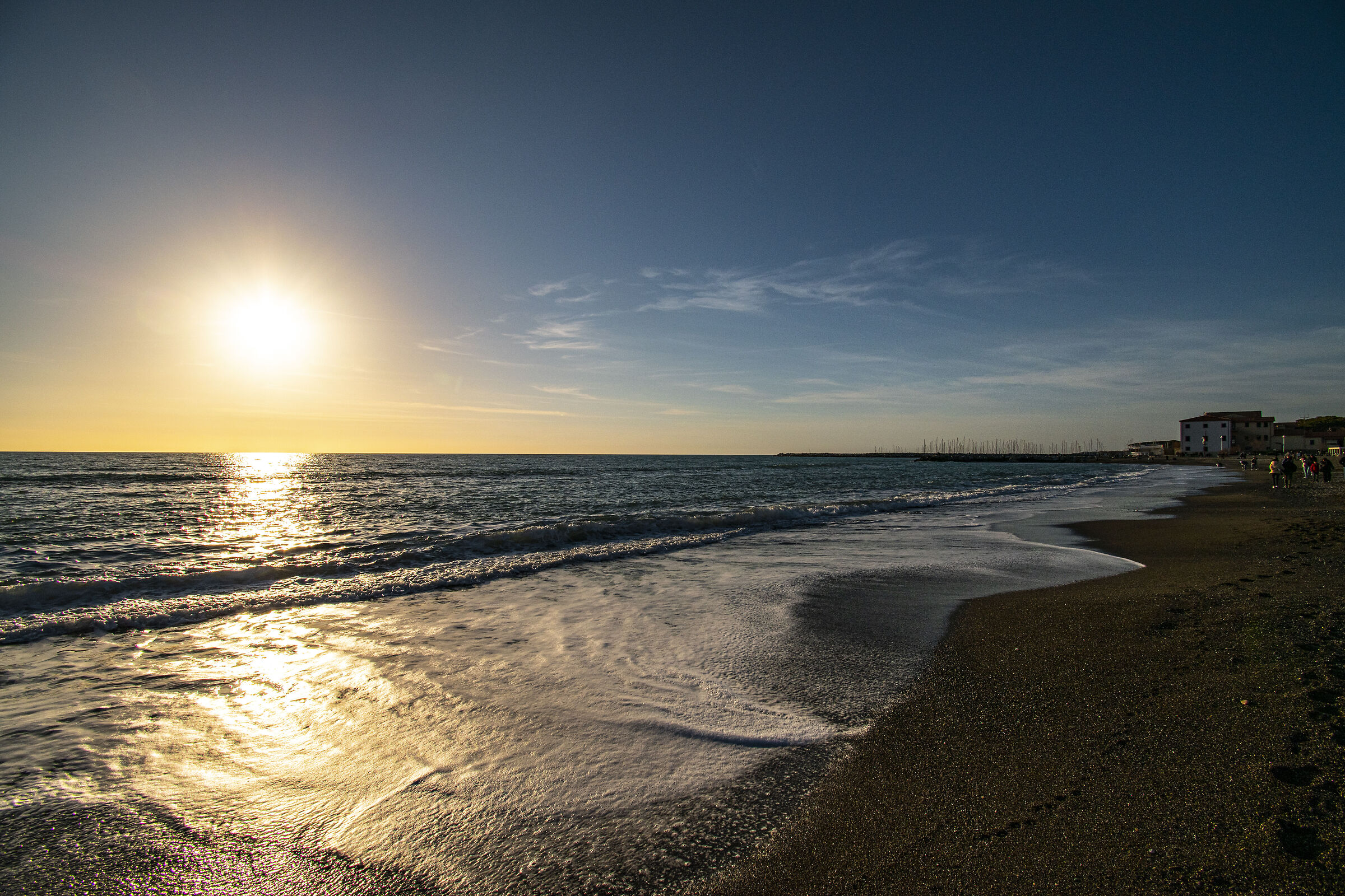 the calm of the evening