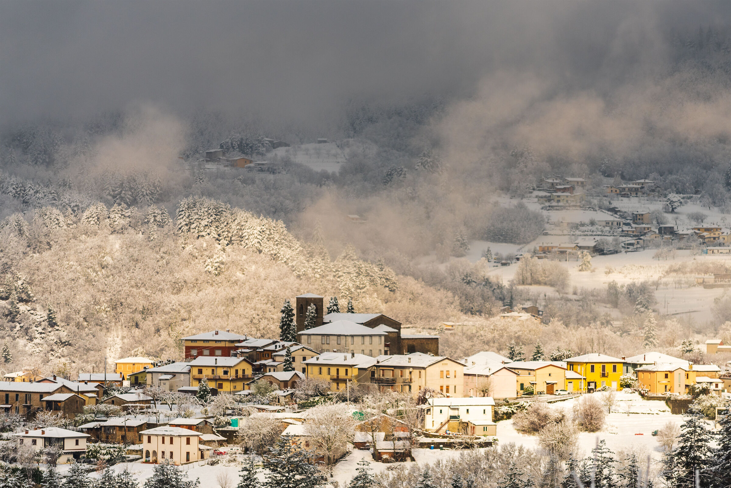 Unexpected snowfall in April