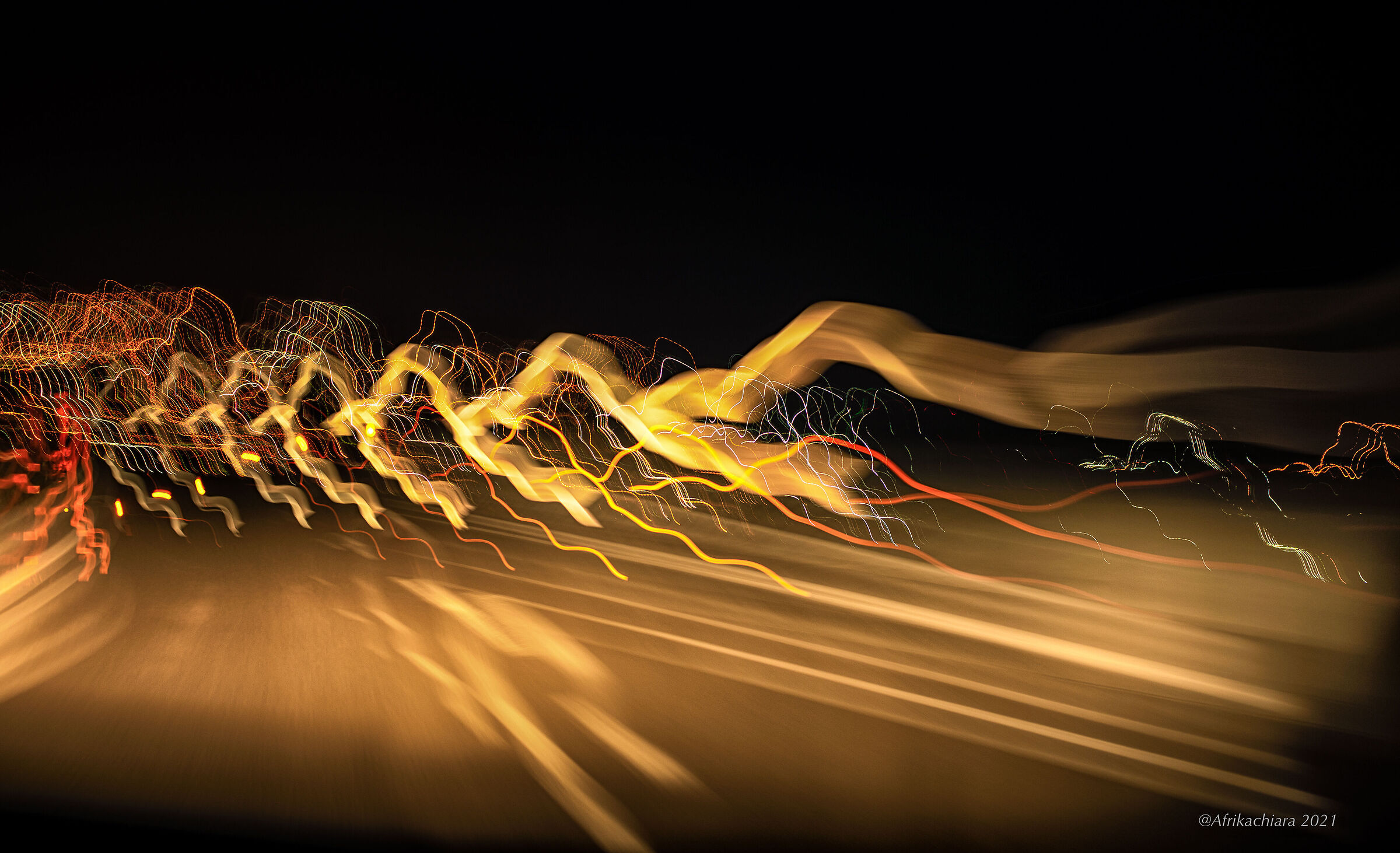 Chills of light in the night