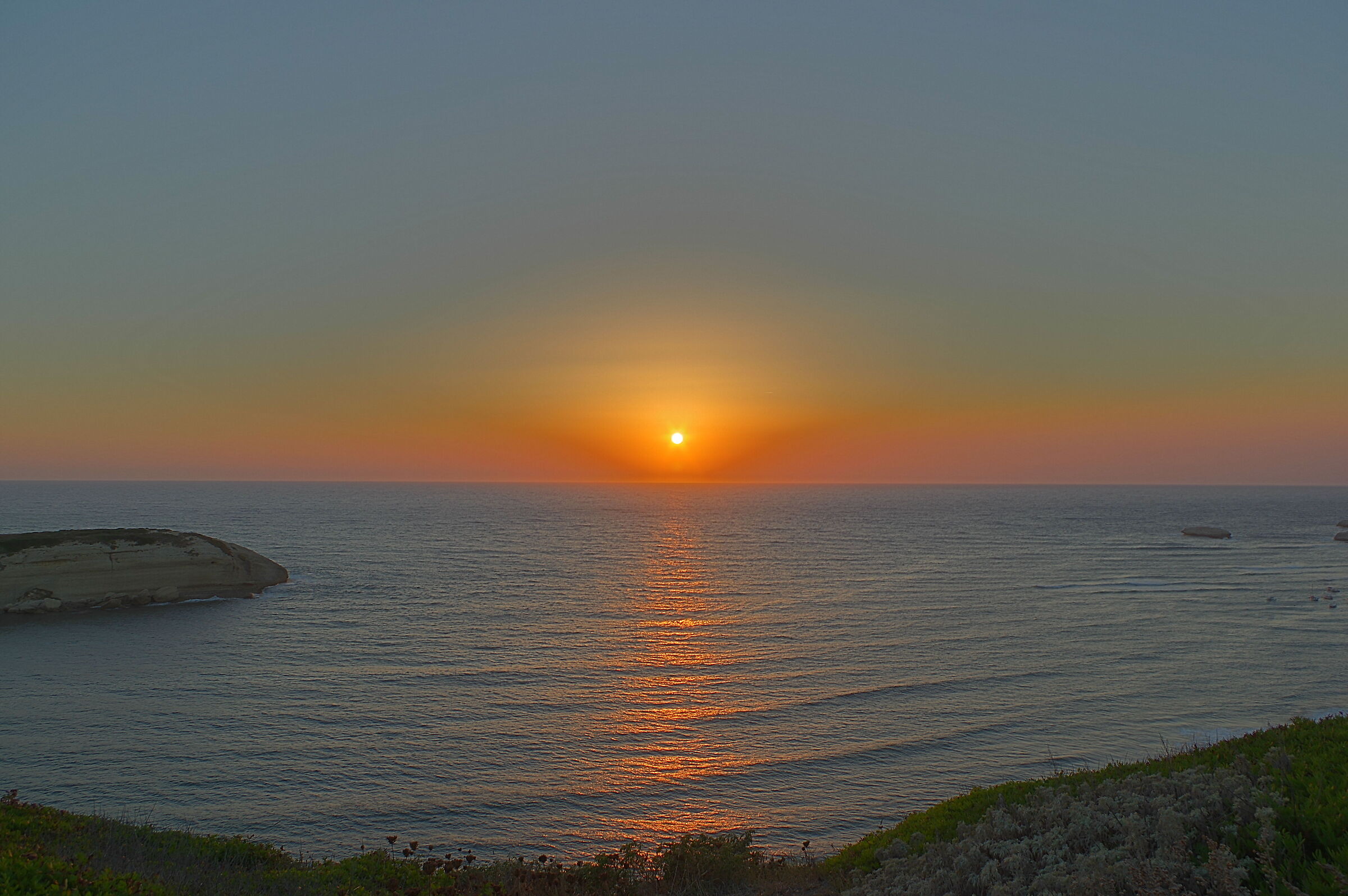 Sunset with HDR in the room
