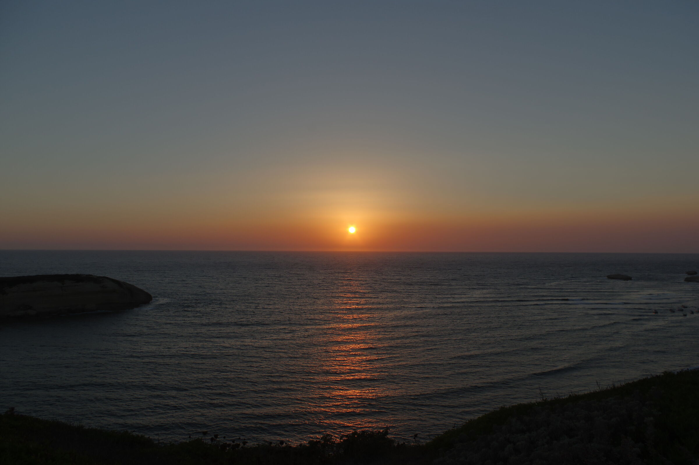 Sunset over the Sardinian sea