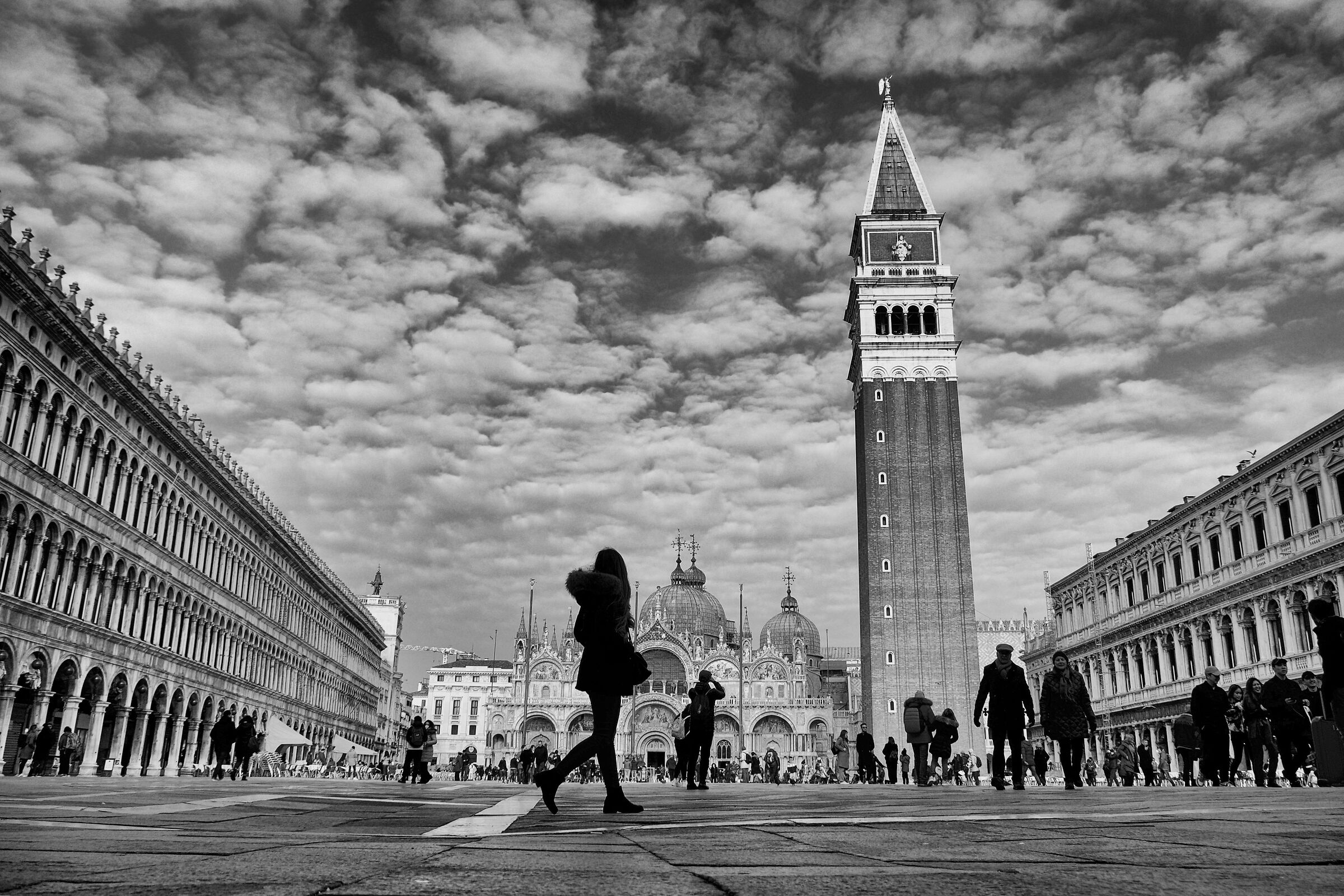 Walking in St. Mark's Square
