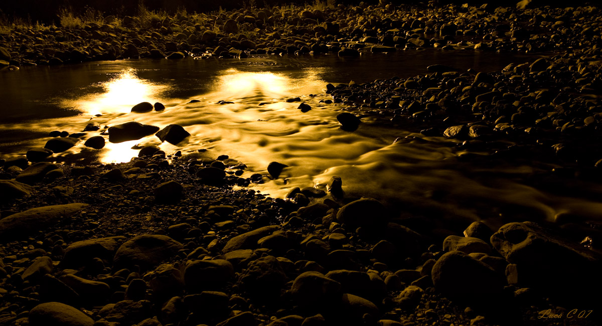 Fiume in notturna (Pievepelago)