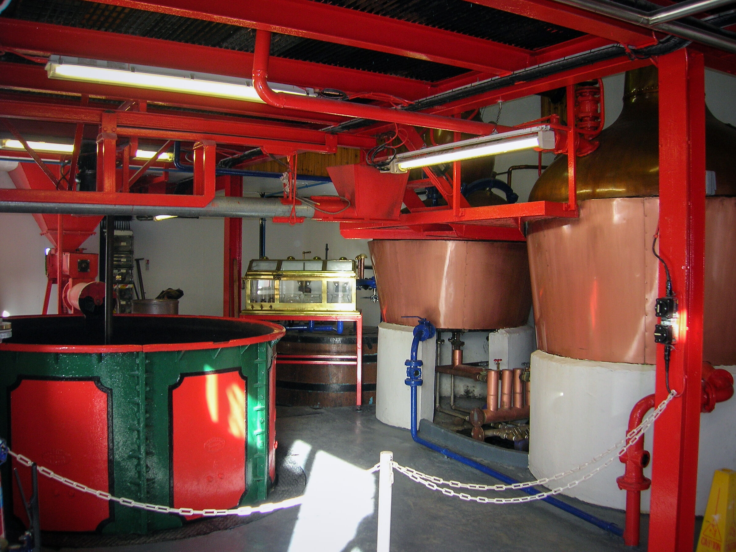 Edradour - interior of the cooking room