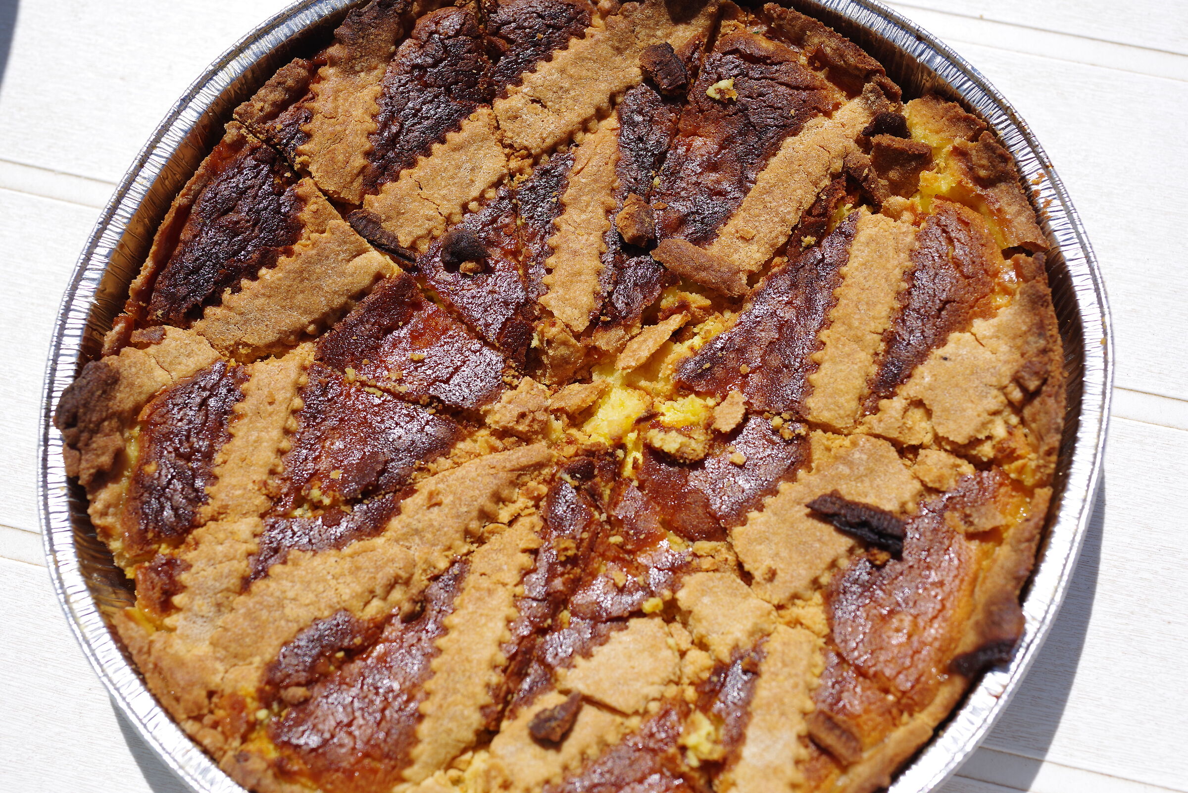 ... we finish with a dessert (pastiera)