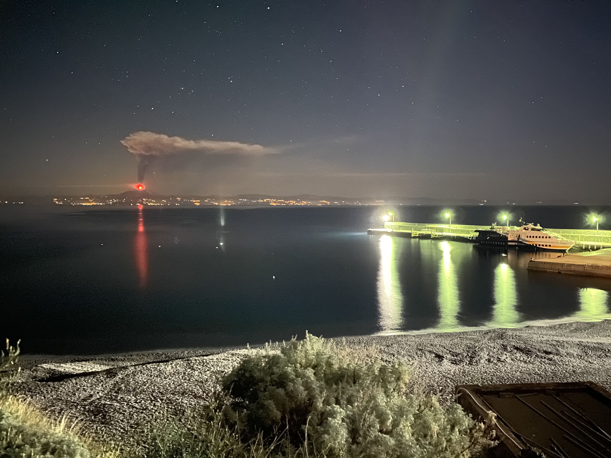 Etna from the Island of Salina Aeolian Islands