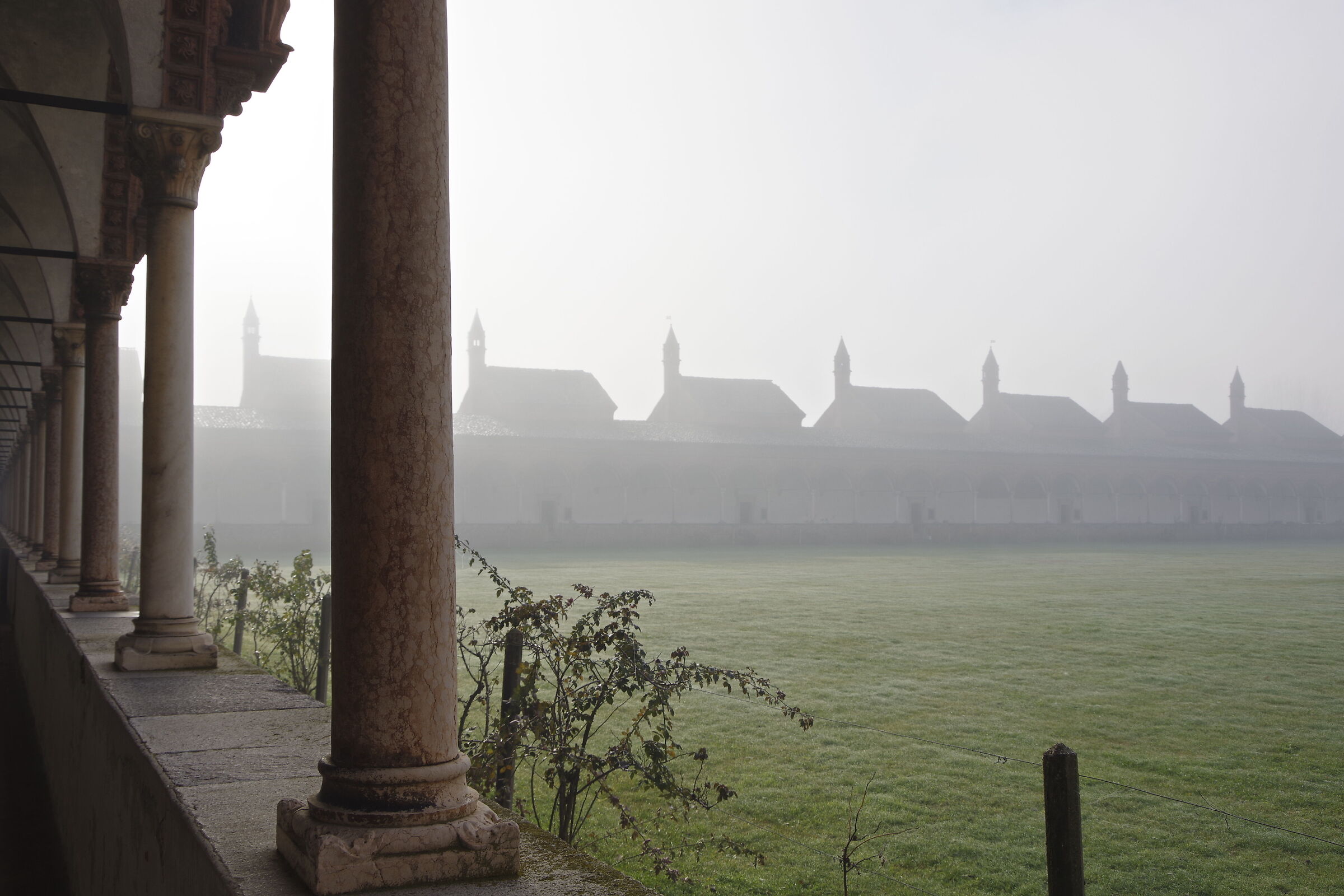 Certosa di Pavia - Cloister with the cells of the friars