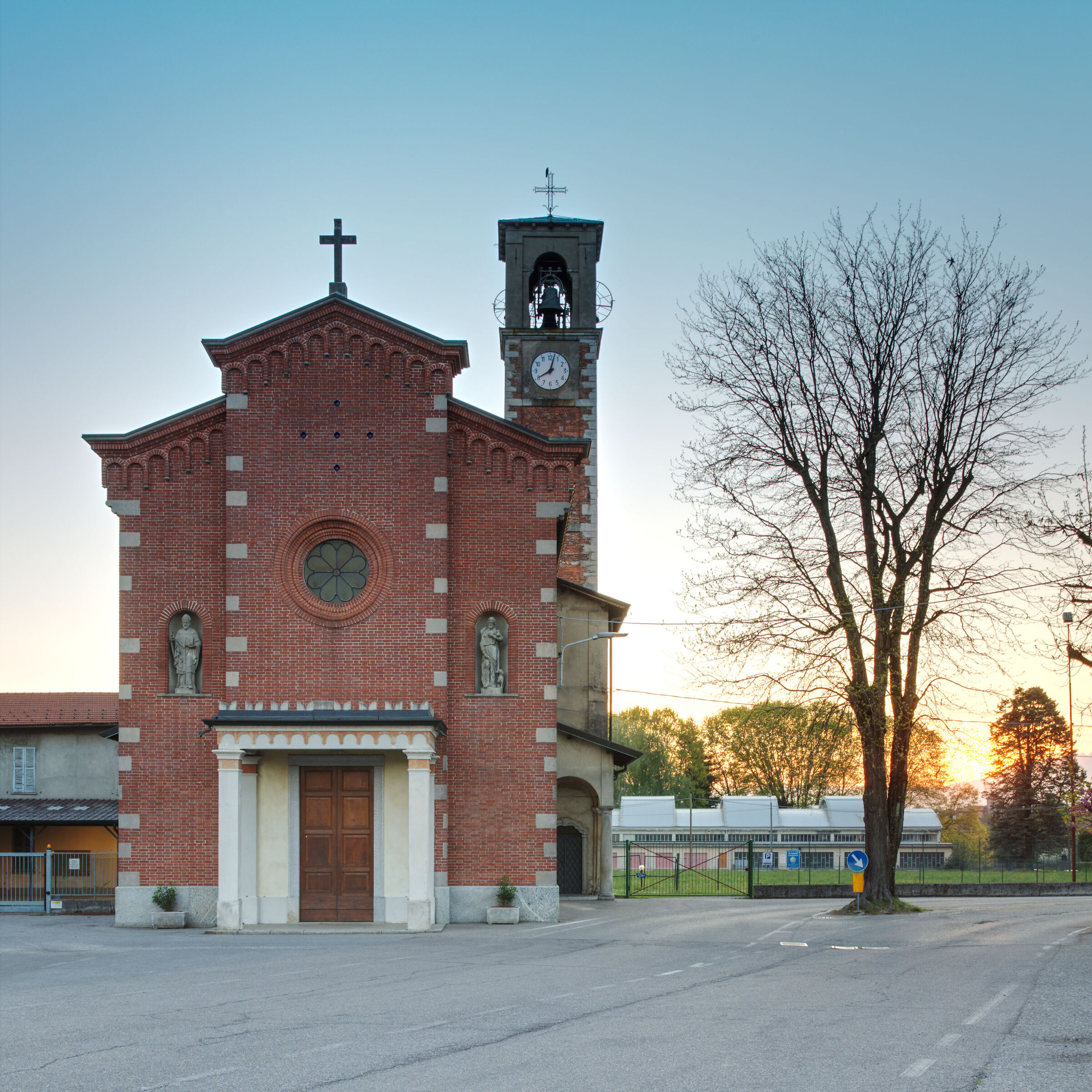Church of San Siro at sunset (Locality Albusciago)