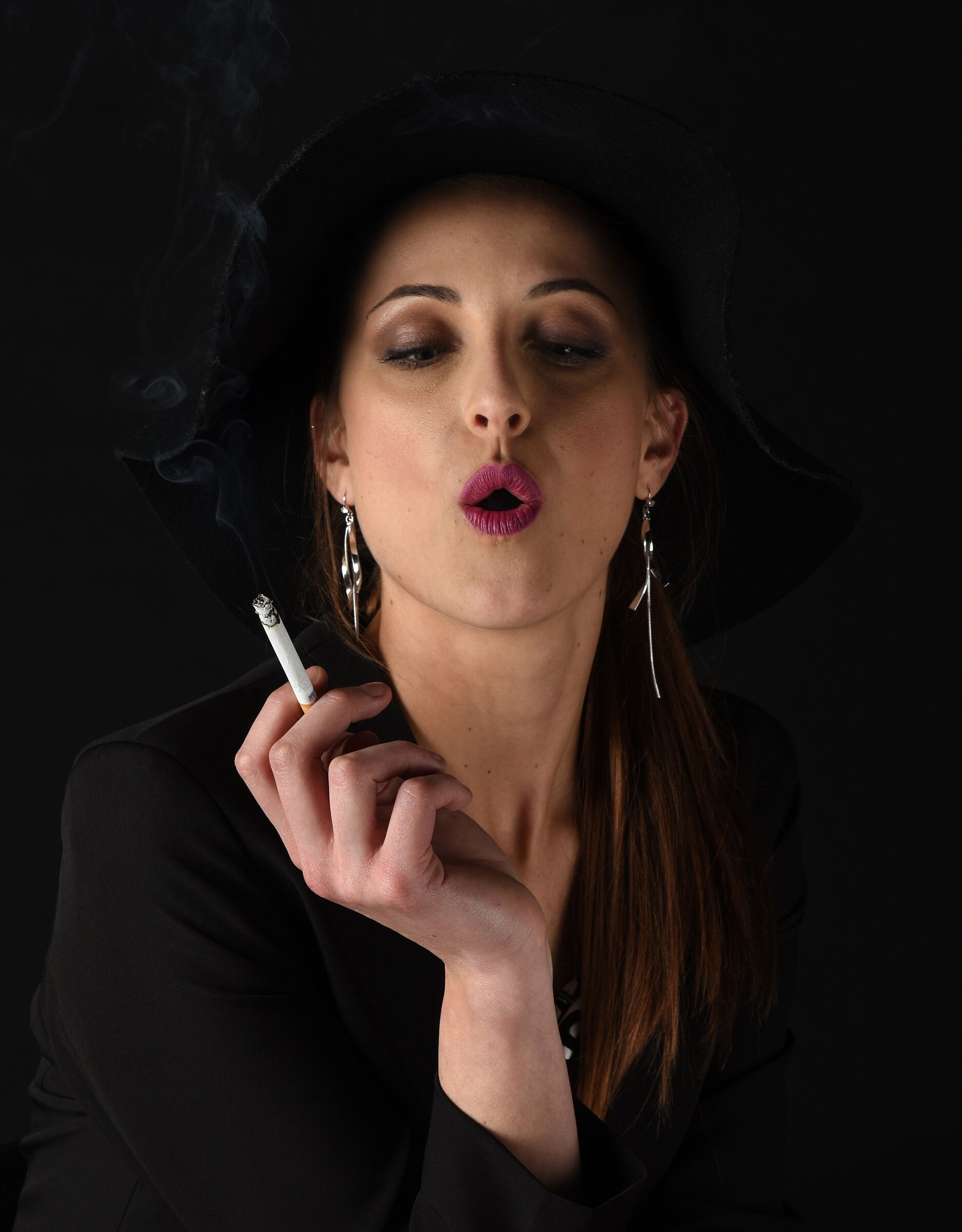 Ok.. I remove the smoke from my face and eyes