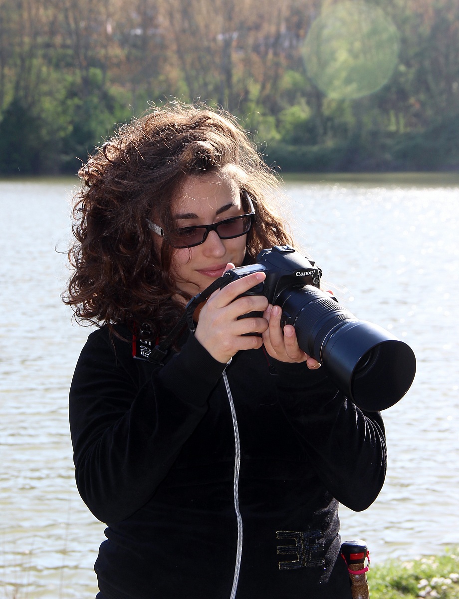 Eleanor is delighted with the camera