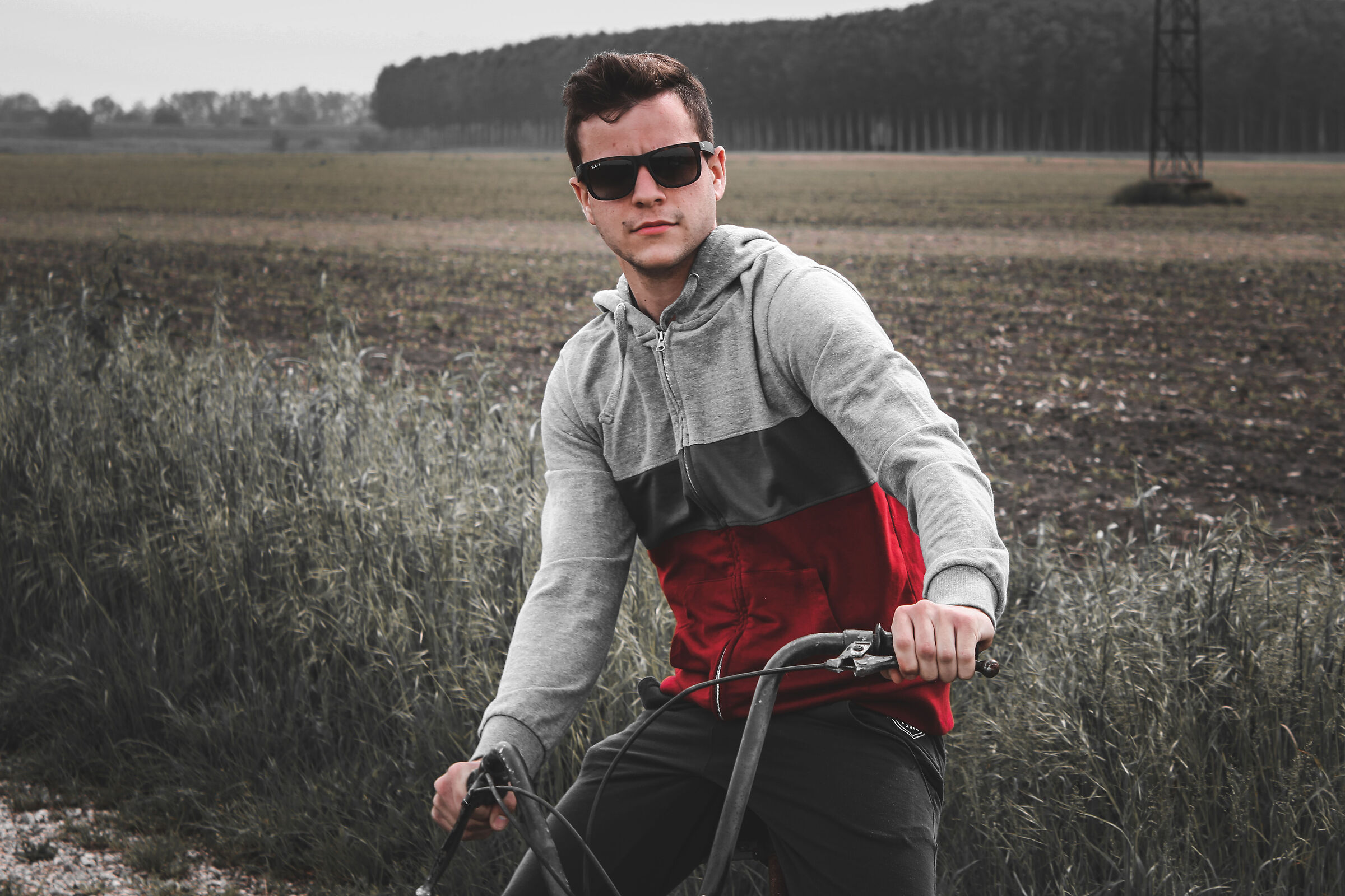 In the middle of the countryside