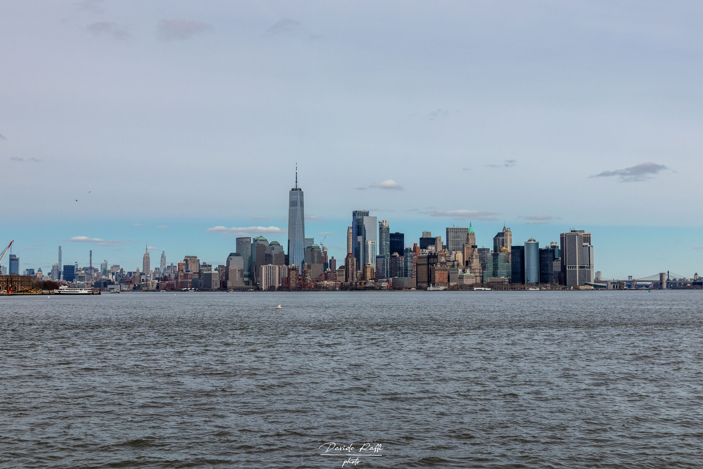 Skyline di Manhattan da Liberty Island