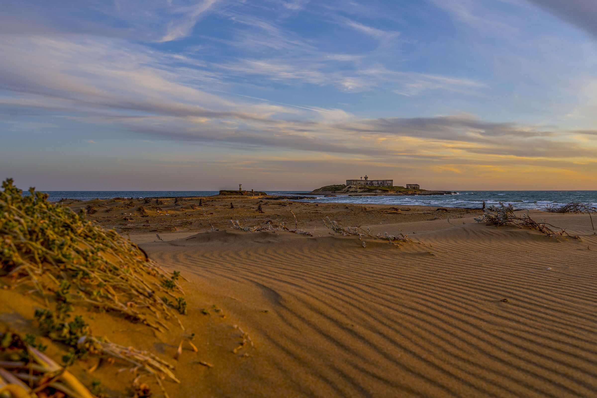 tramonto all'isola delle correnti