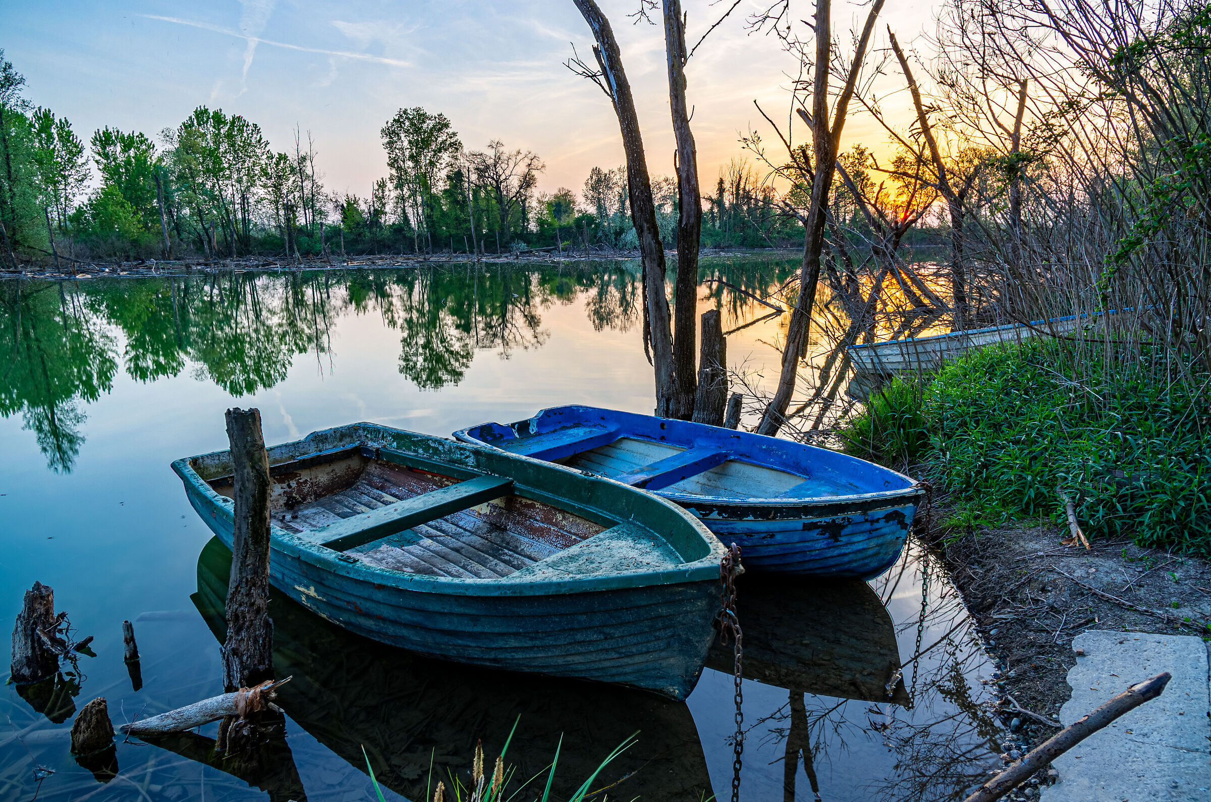 Tramonto sulla lanca
