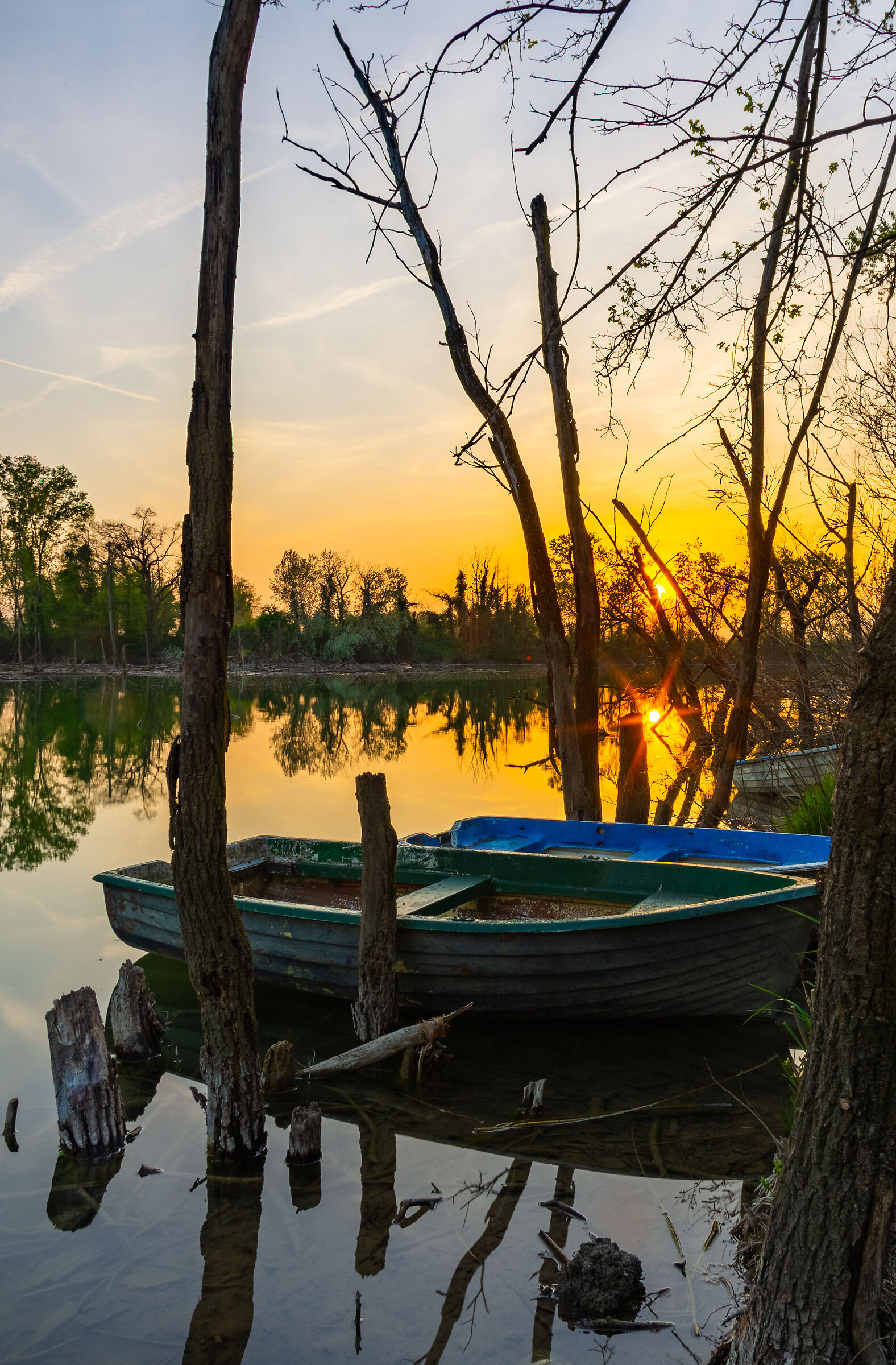 Tramonto sulla lanca