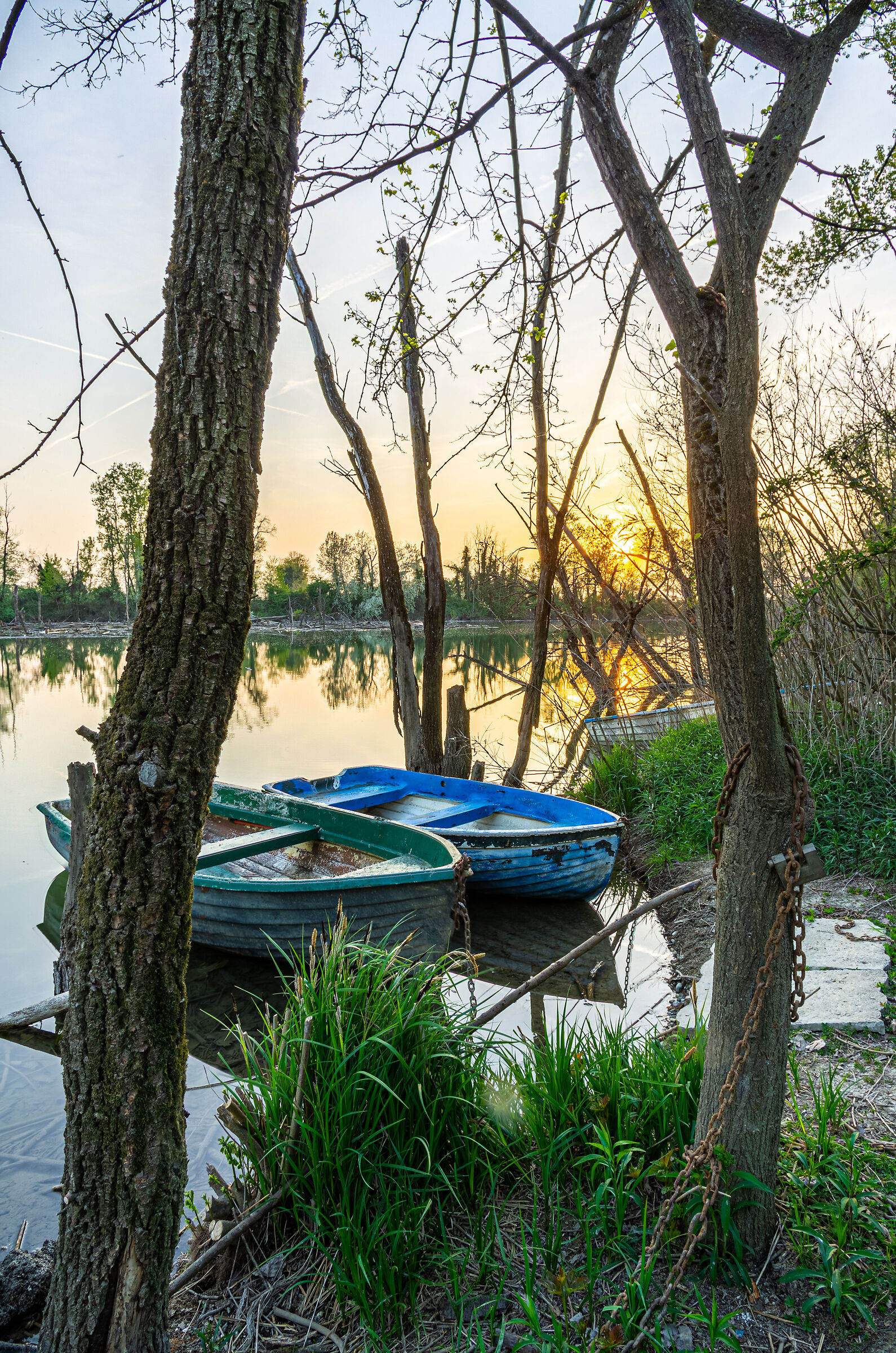 Tramonto sulla lanca