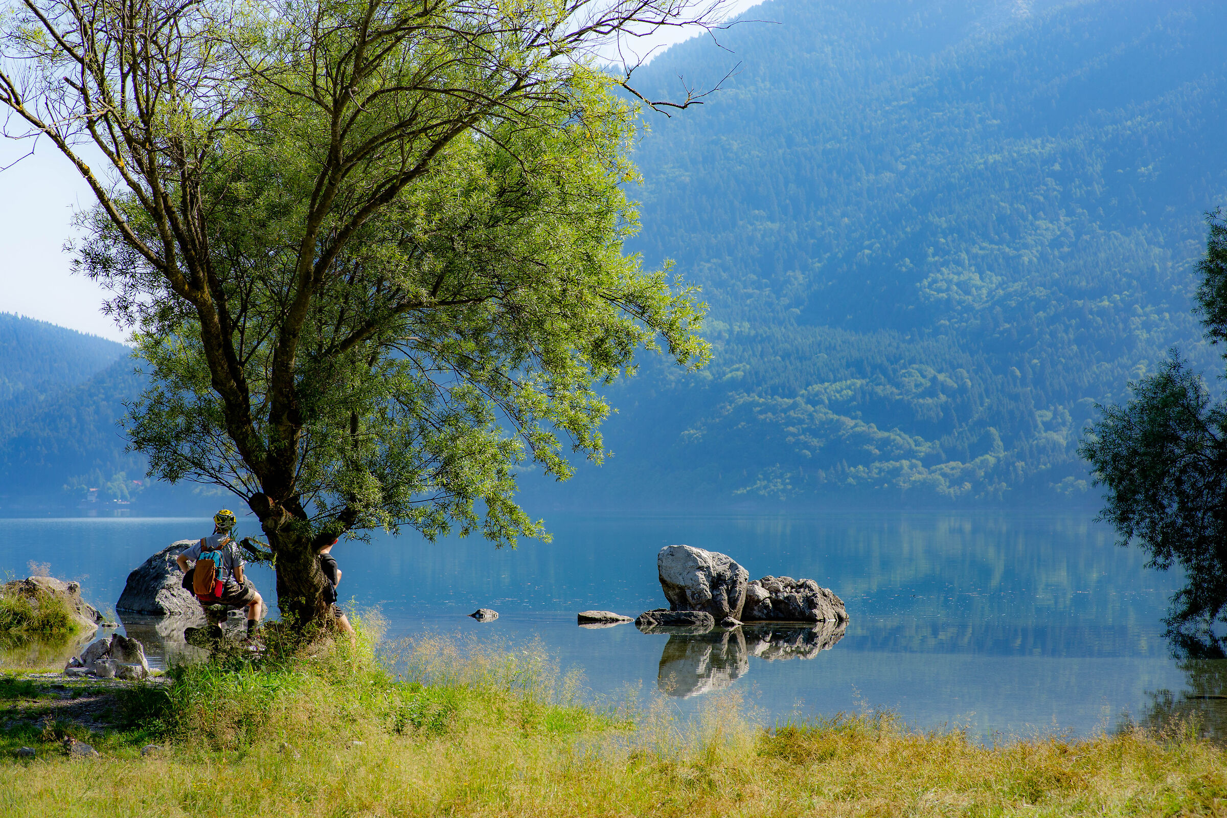 Foschia al lago di Molveno