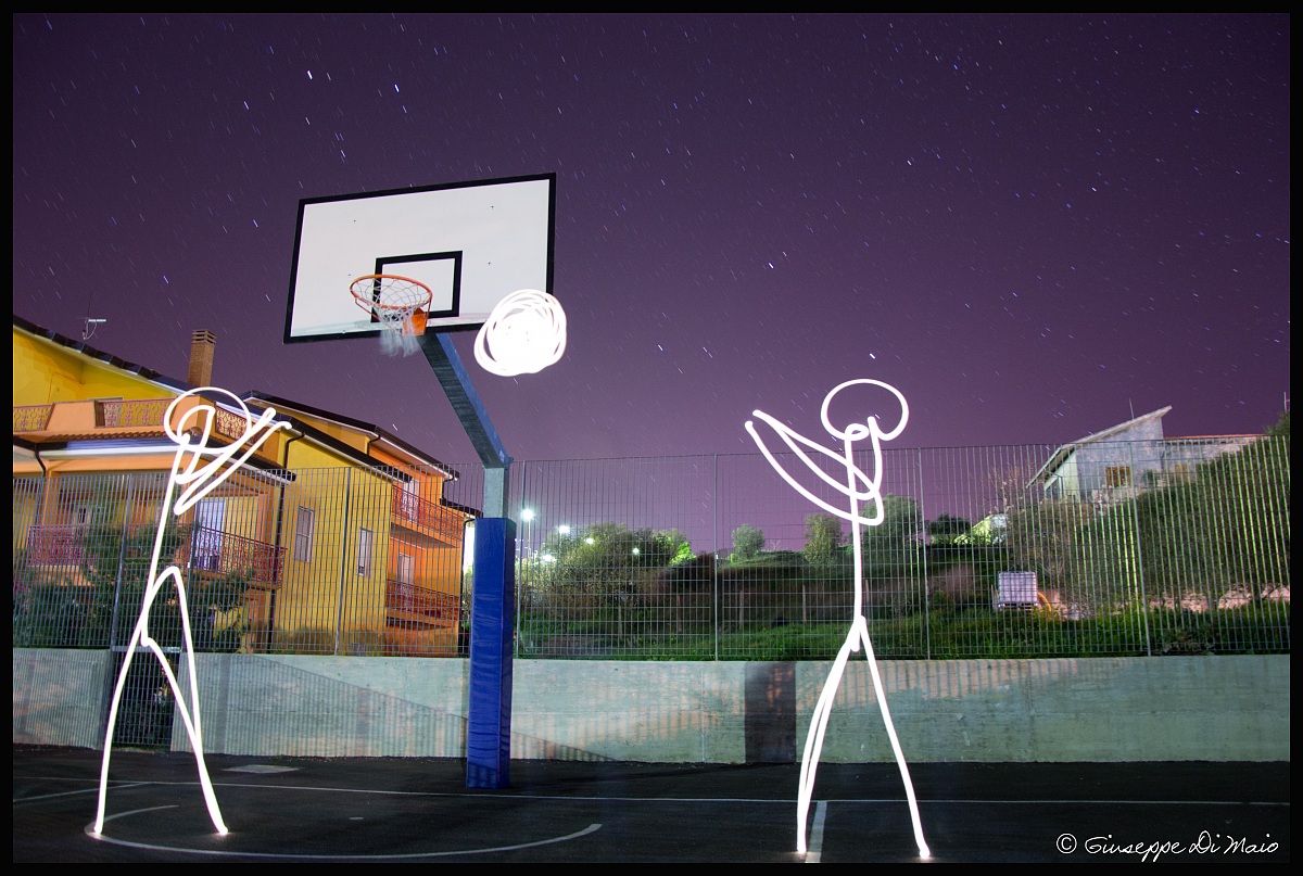 Basketball at night =)