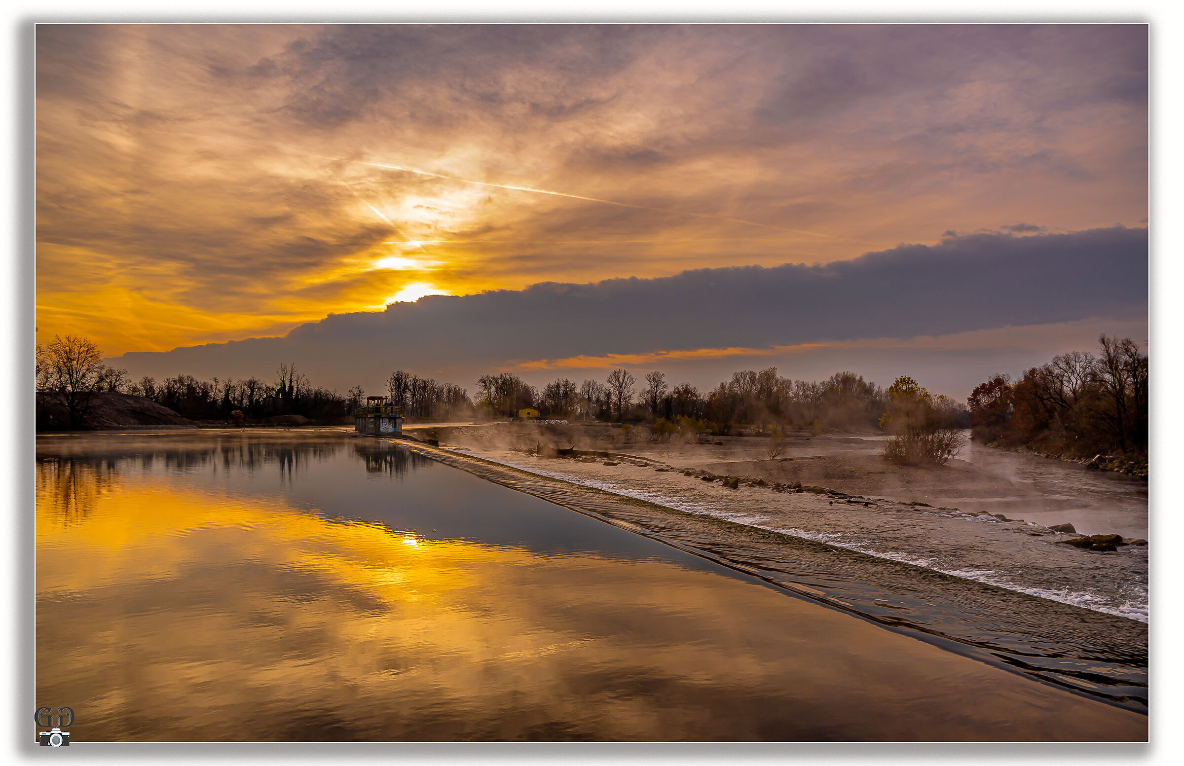 Alba Sull'Adda presso presa Canale Vacchelli