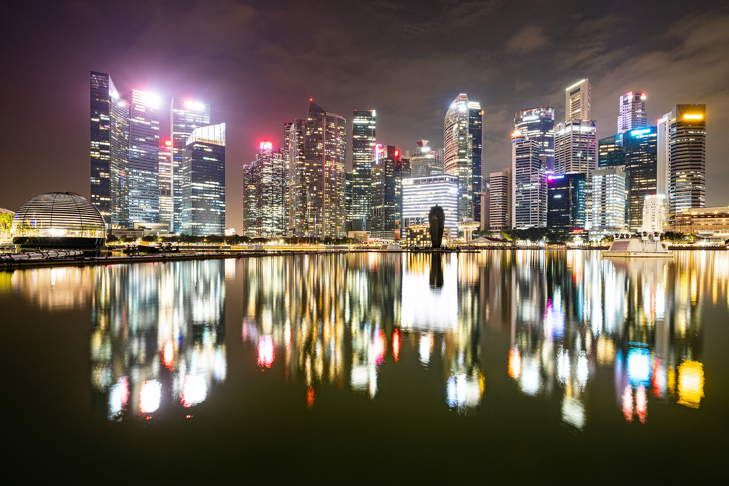 Lo specchio di Marina Bay -Singapore-