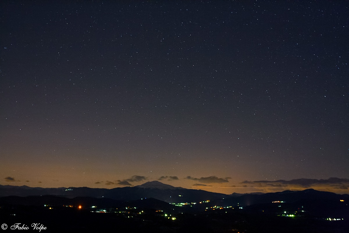 Monte Cimone di notte