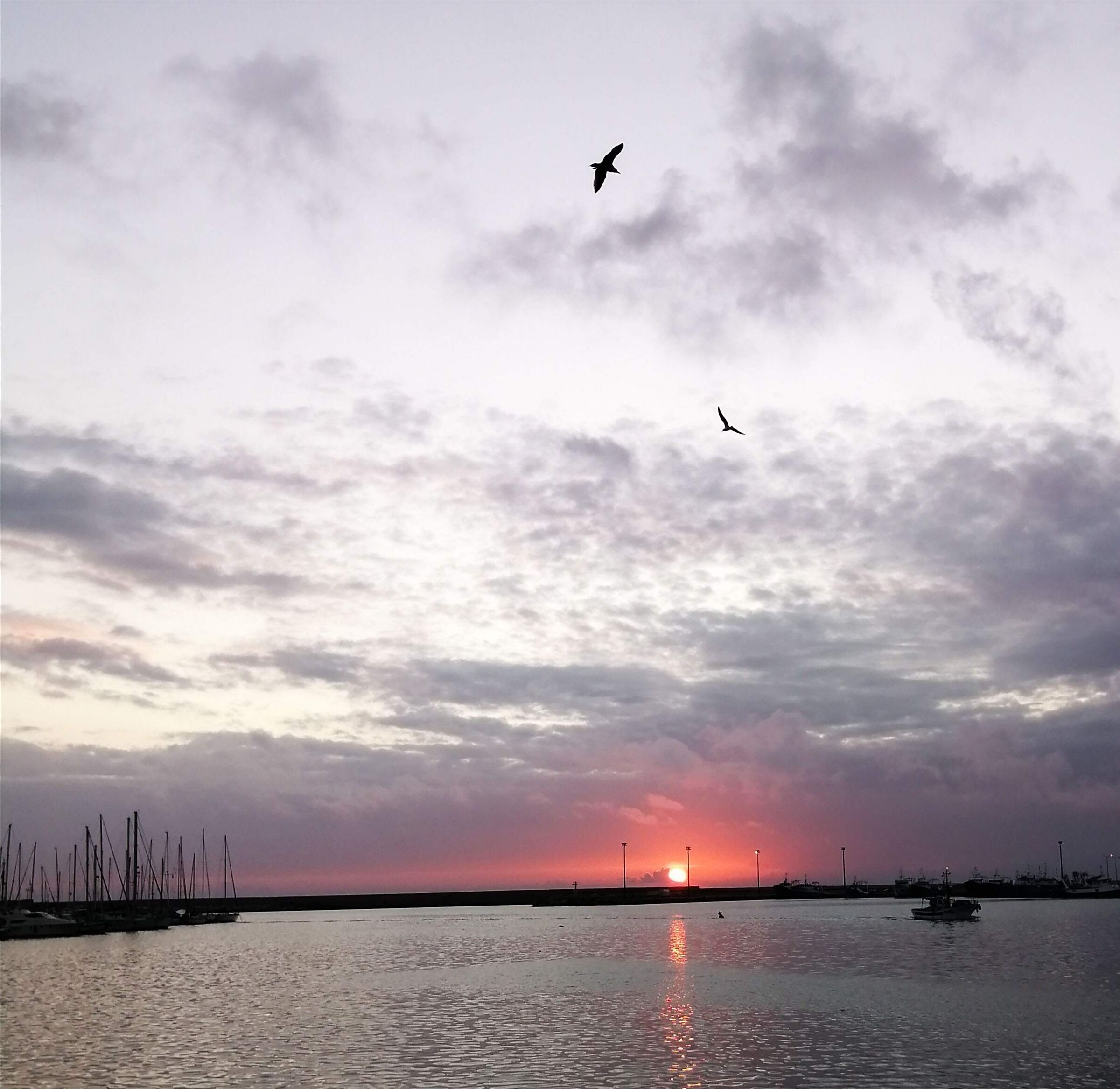 Tramonto sul mare