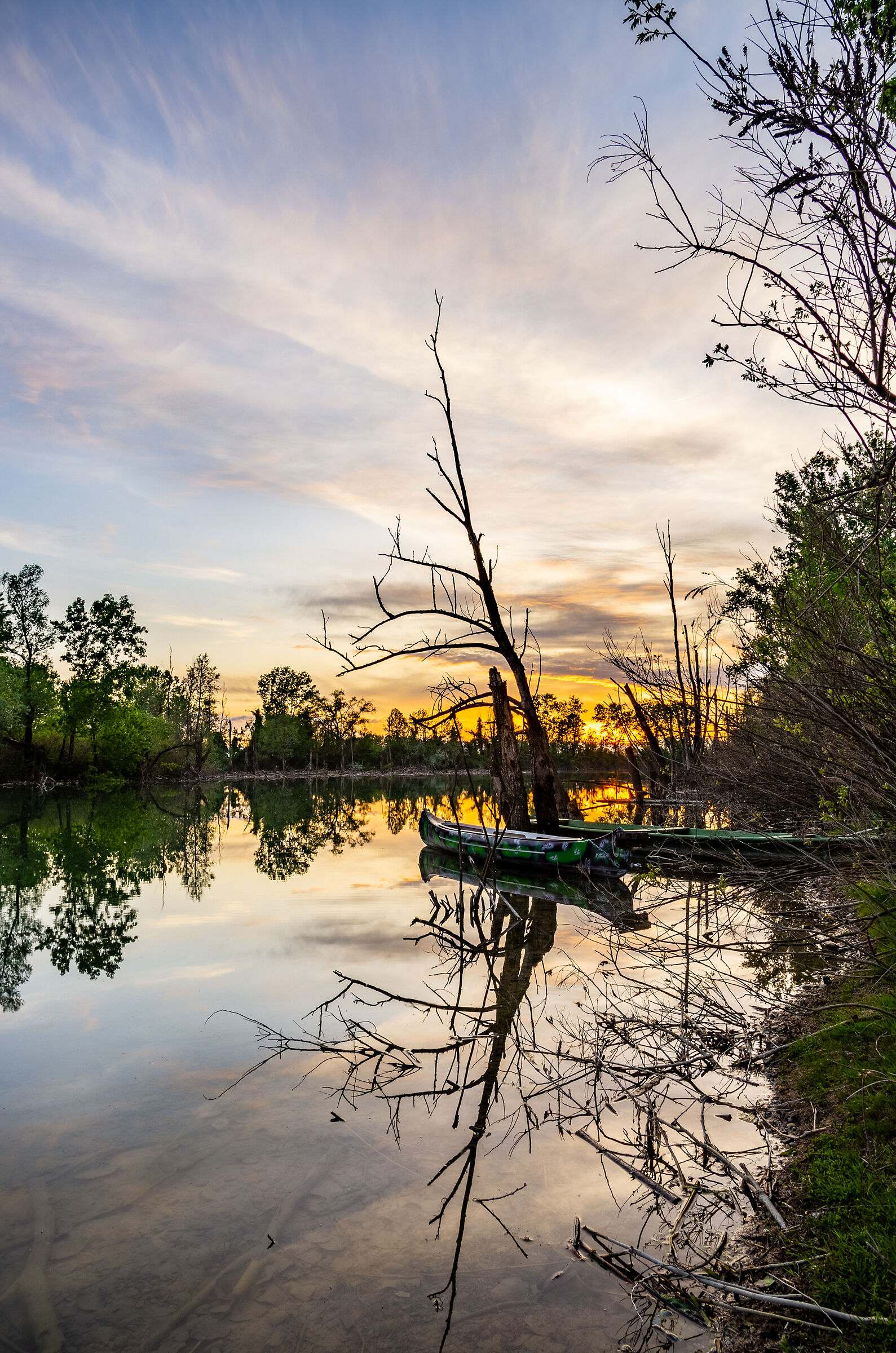 Tramonto sulla lanca