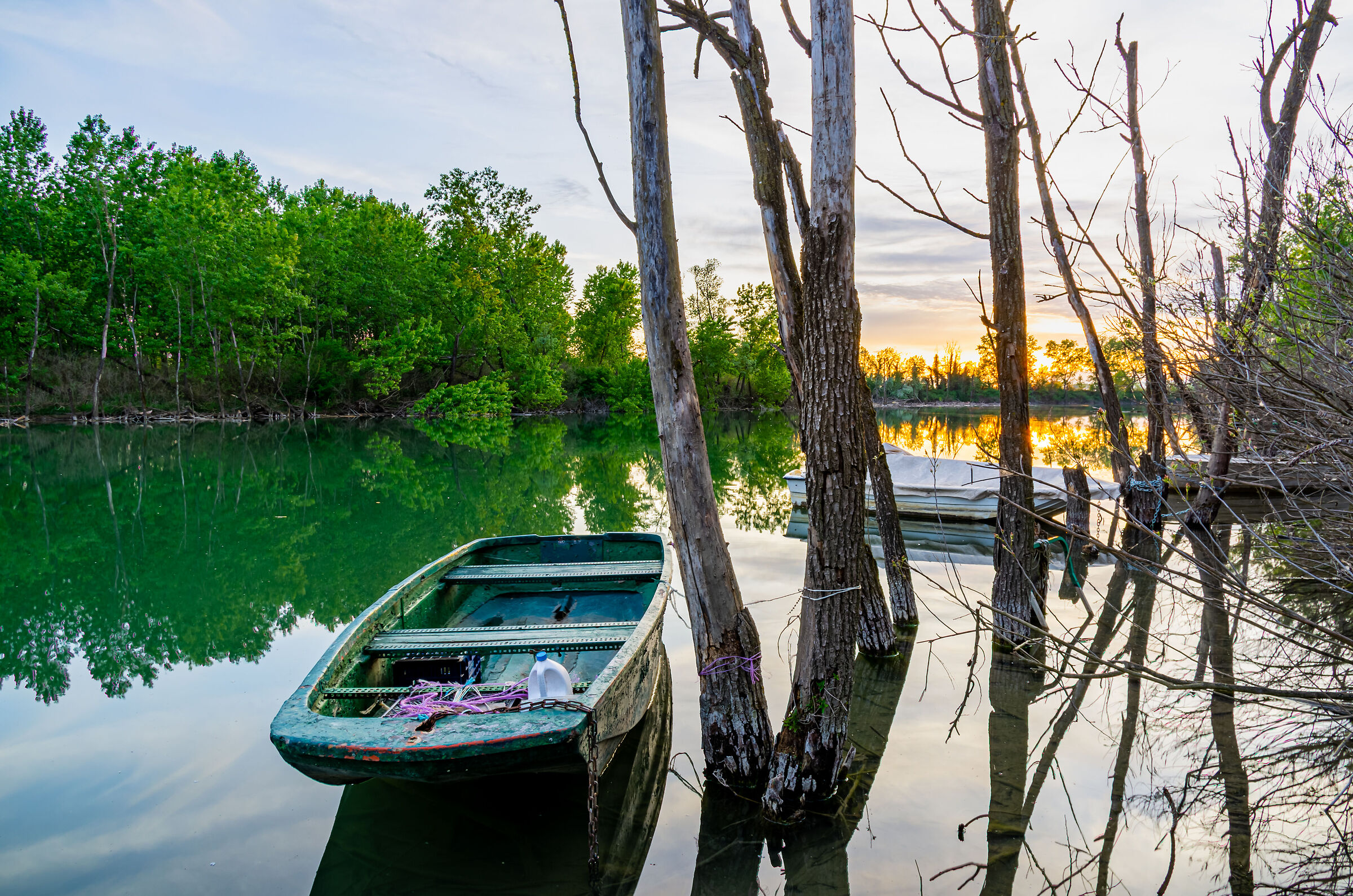 Tramonto sulla lanca