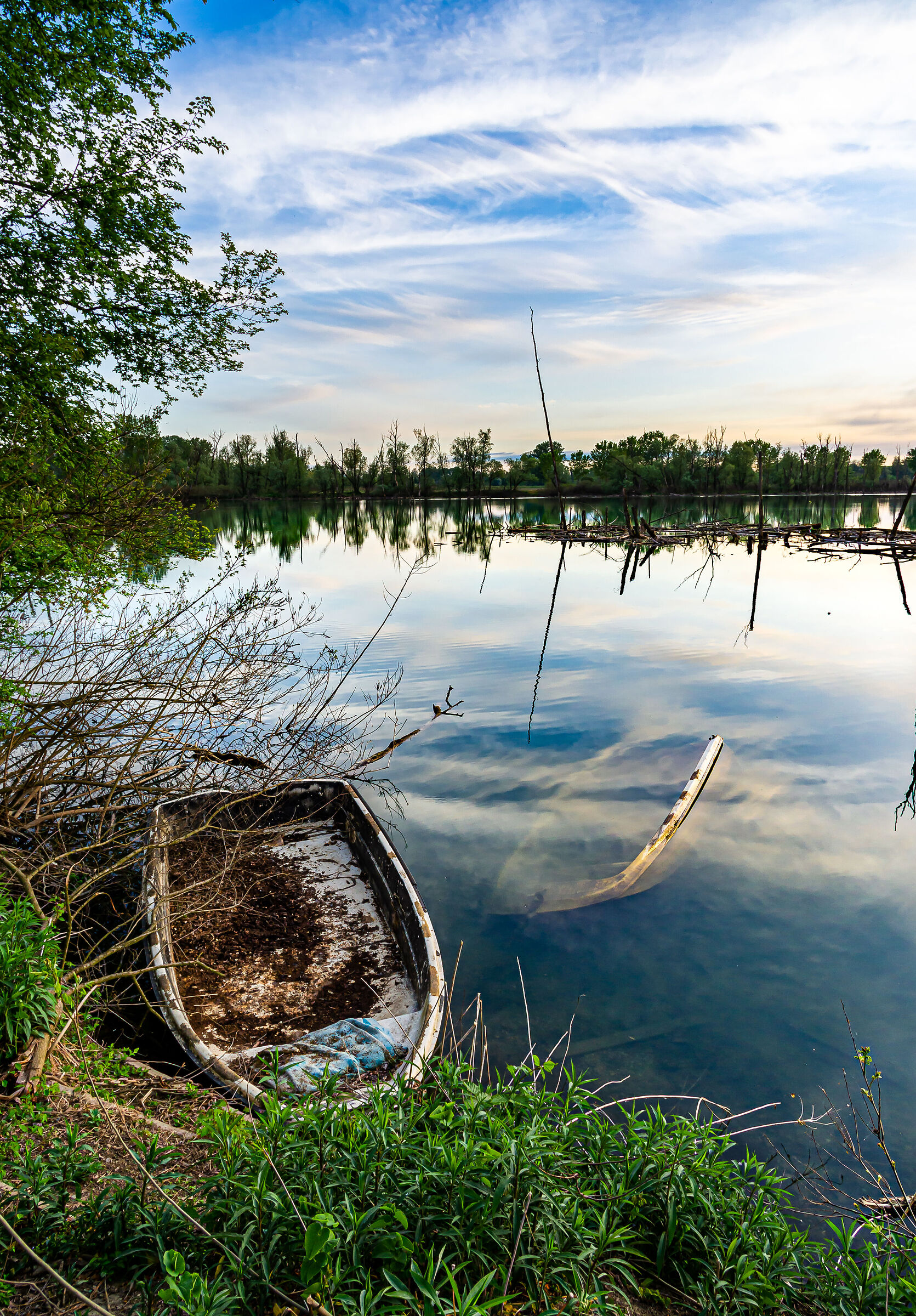 Tramonto sulla lanca