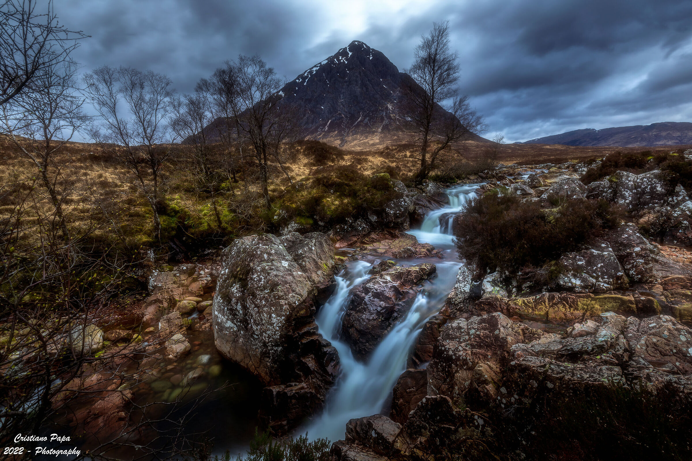 Etive mor waterfall