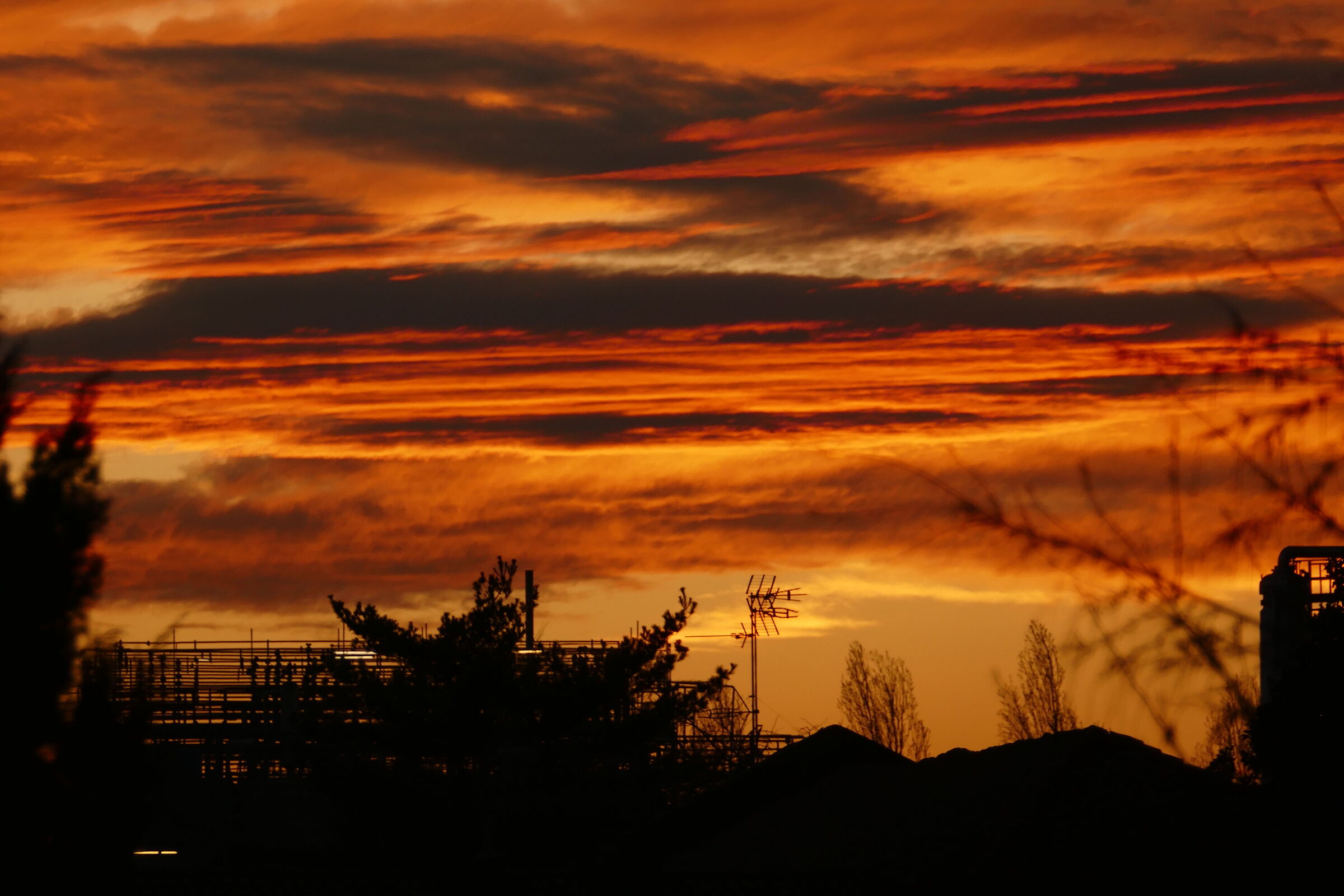 tramonto a Landriano