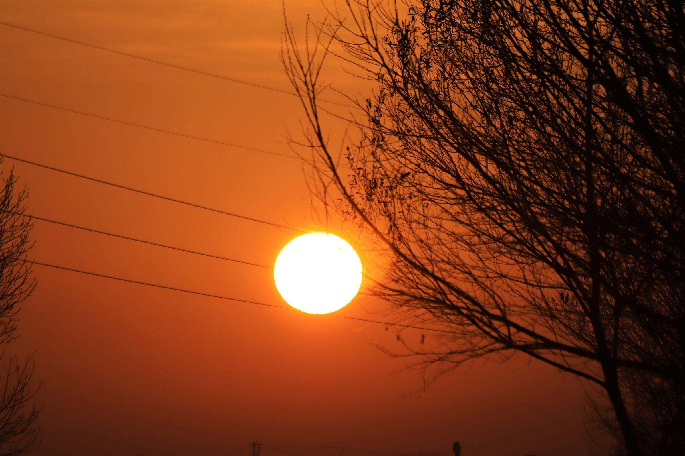 tramonto ad alta "tensione"