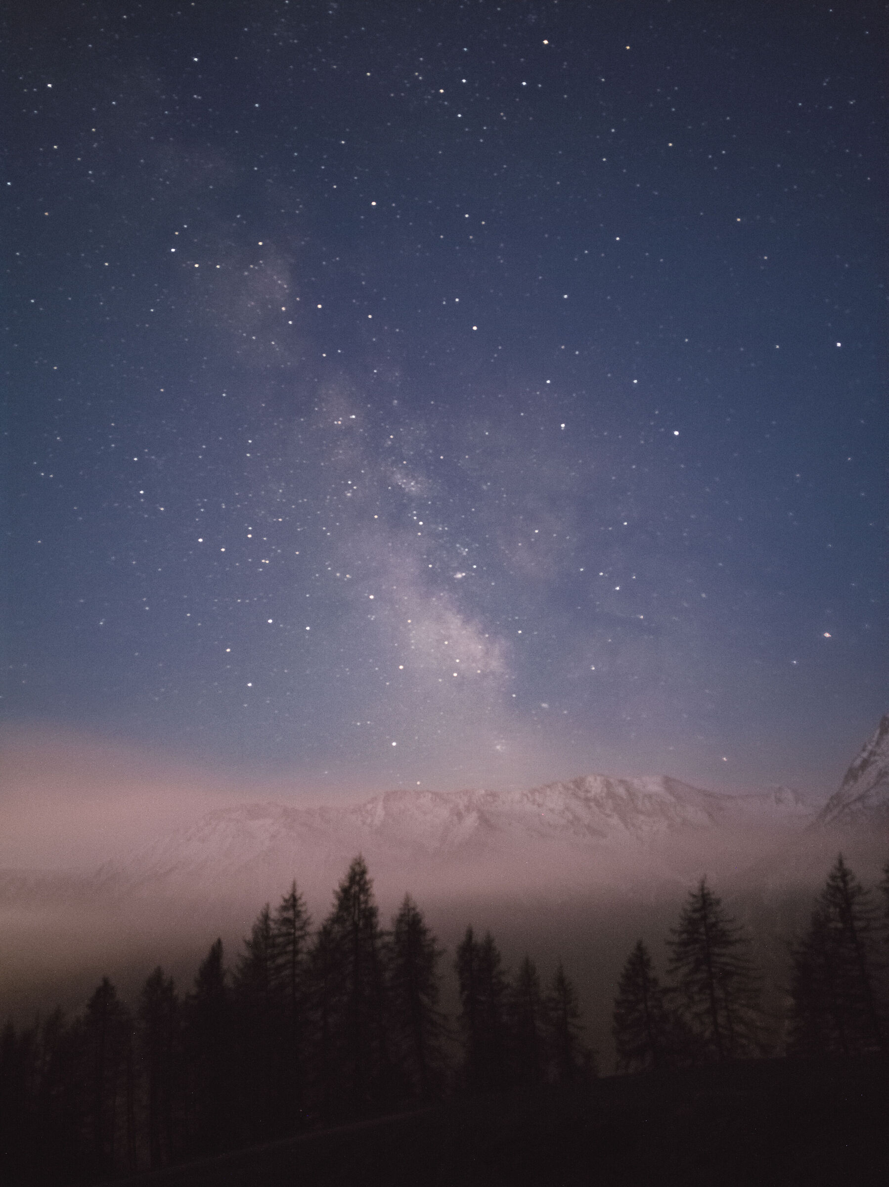 Test notturno con smartphone