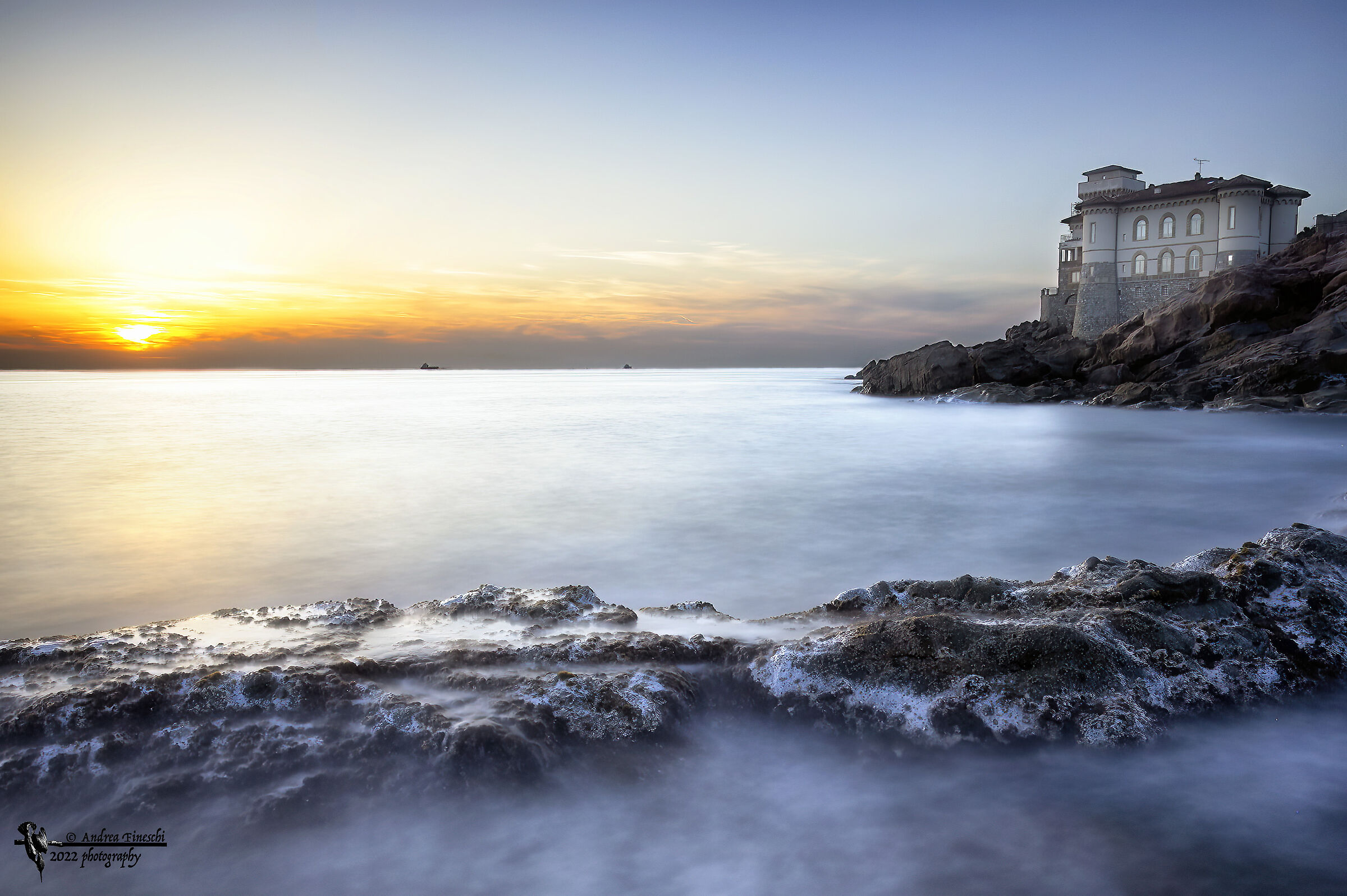 Castel Boccale at sunset