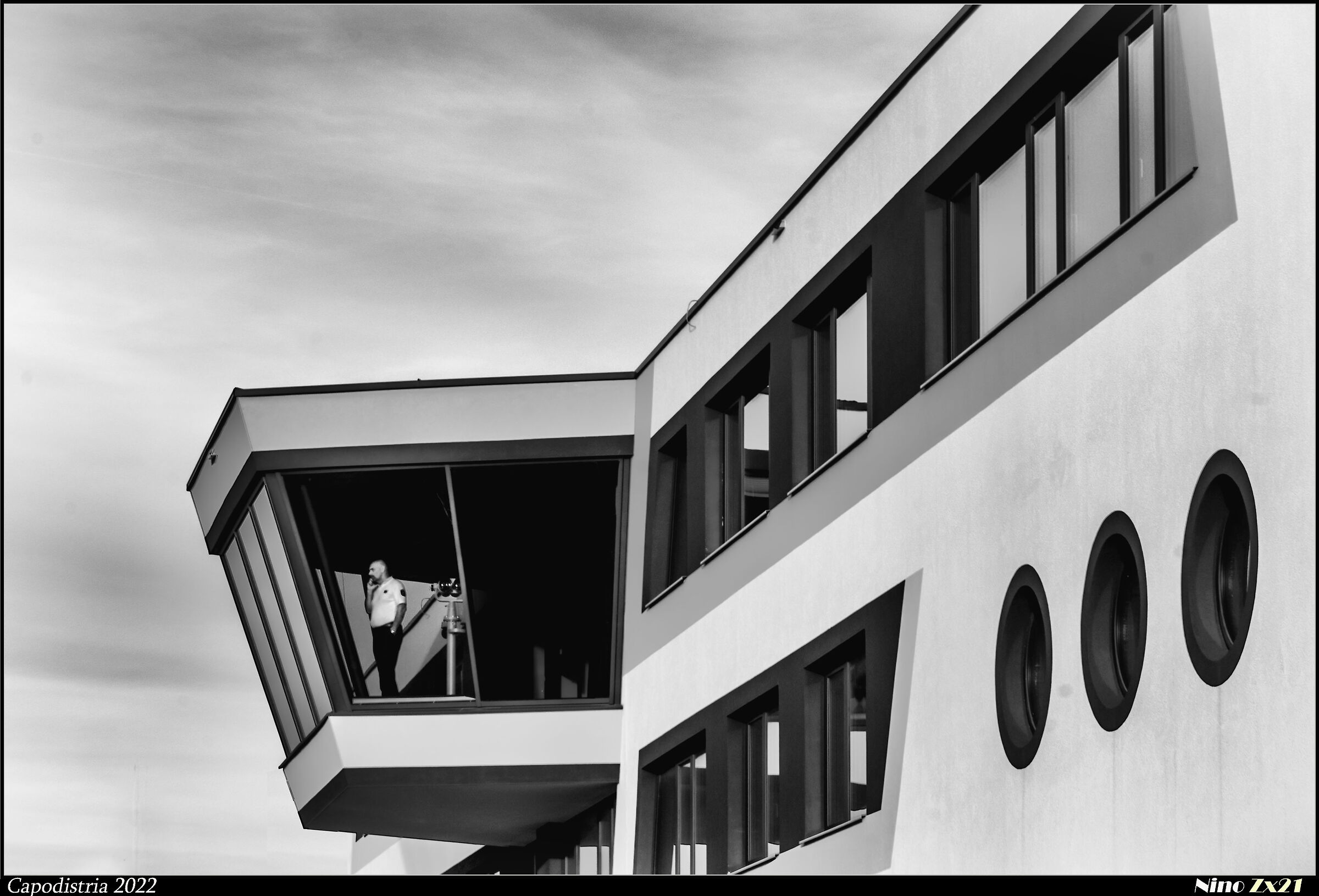 A lonely man in charge.