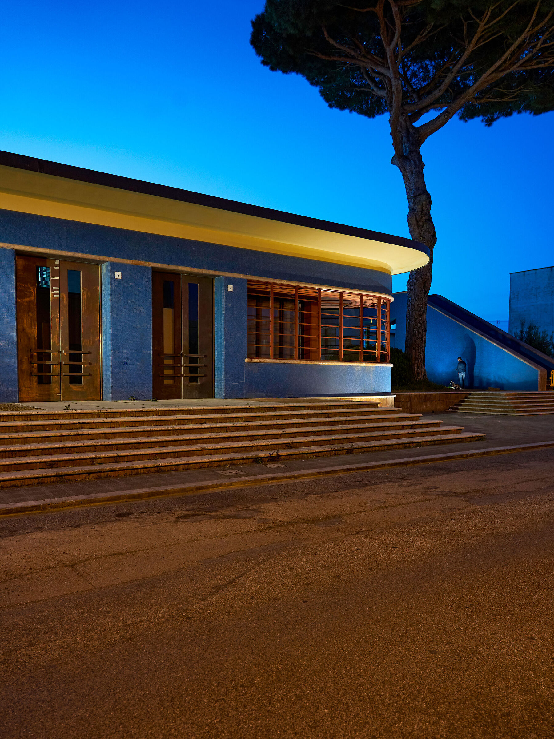 Sabaudia. The post office building.