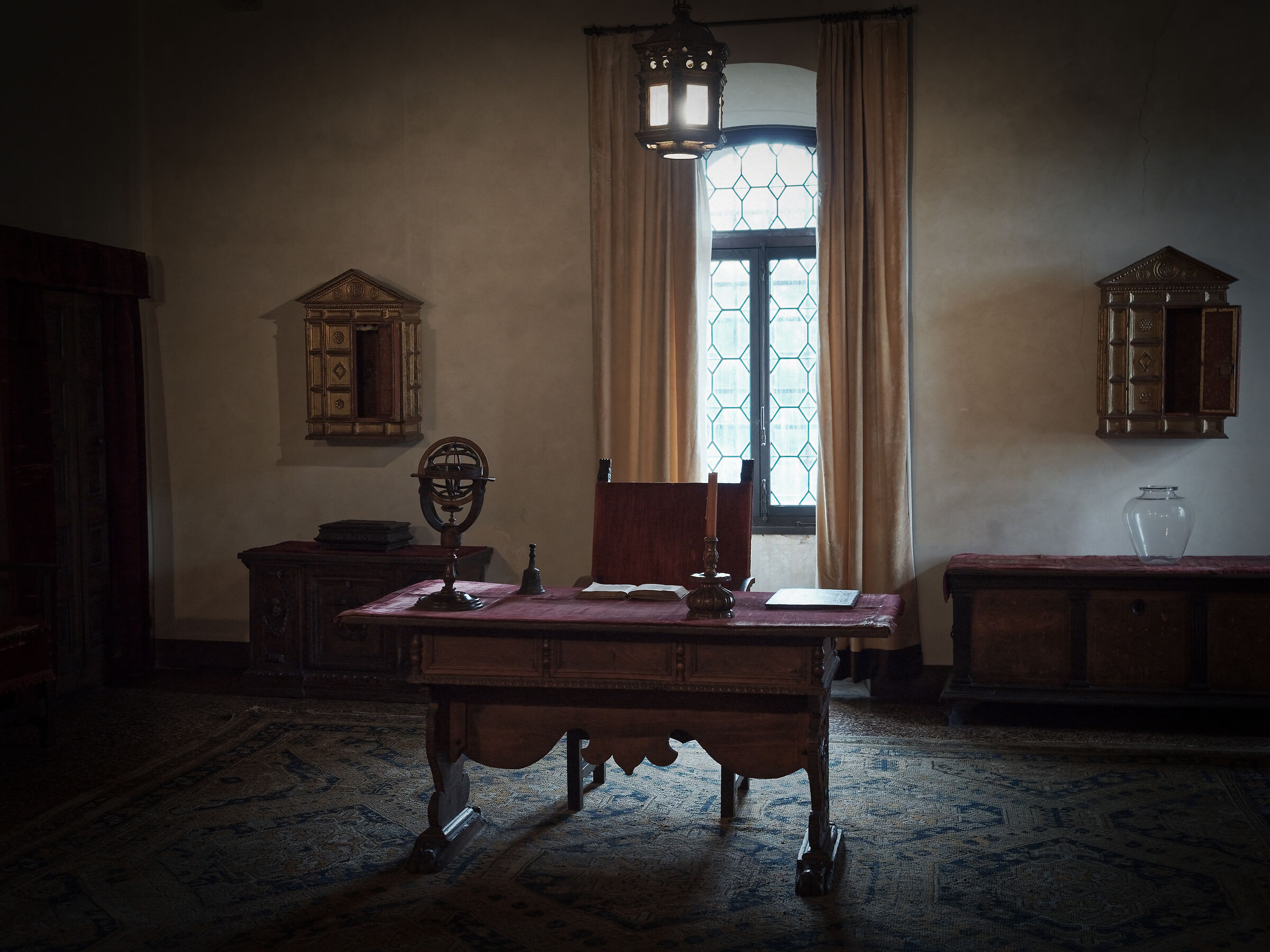 In the castle studio