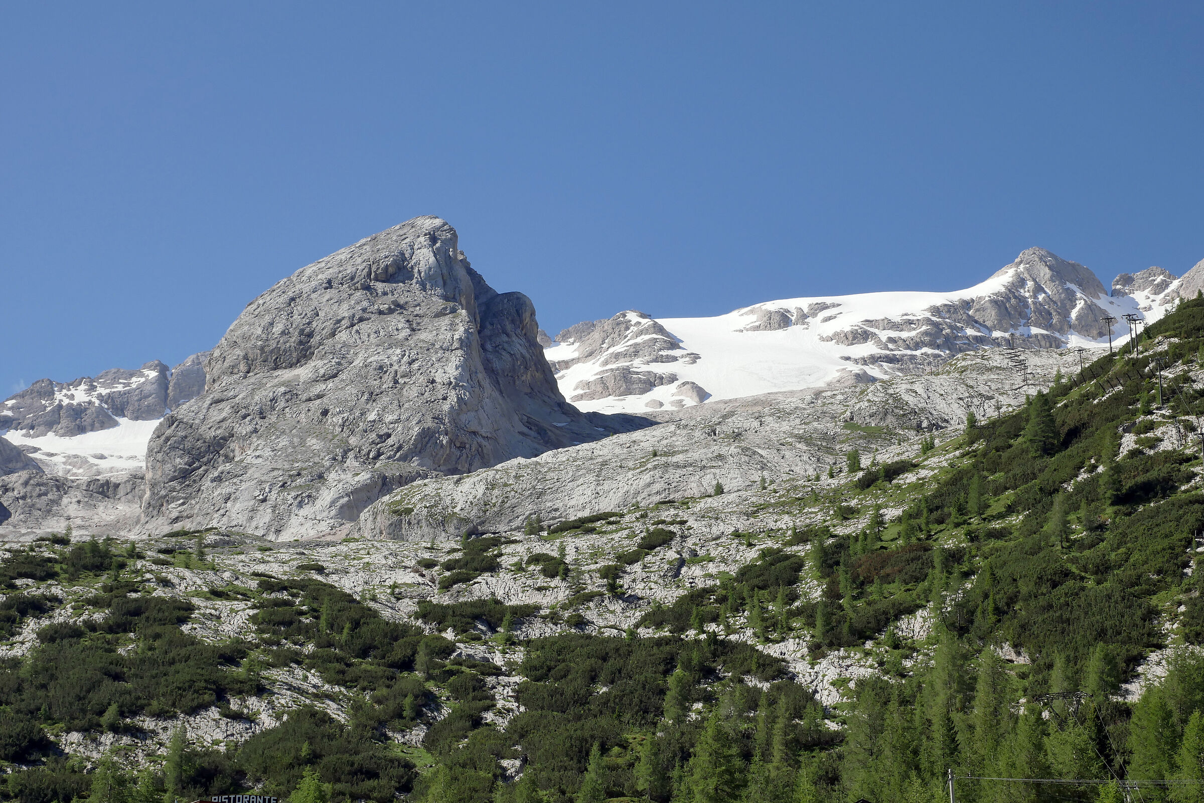 what remains of the Marmolada