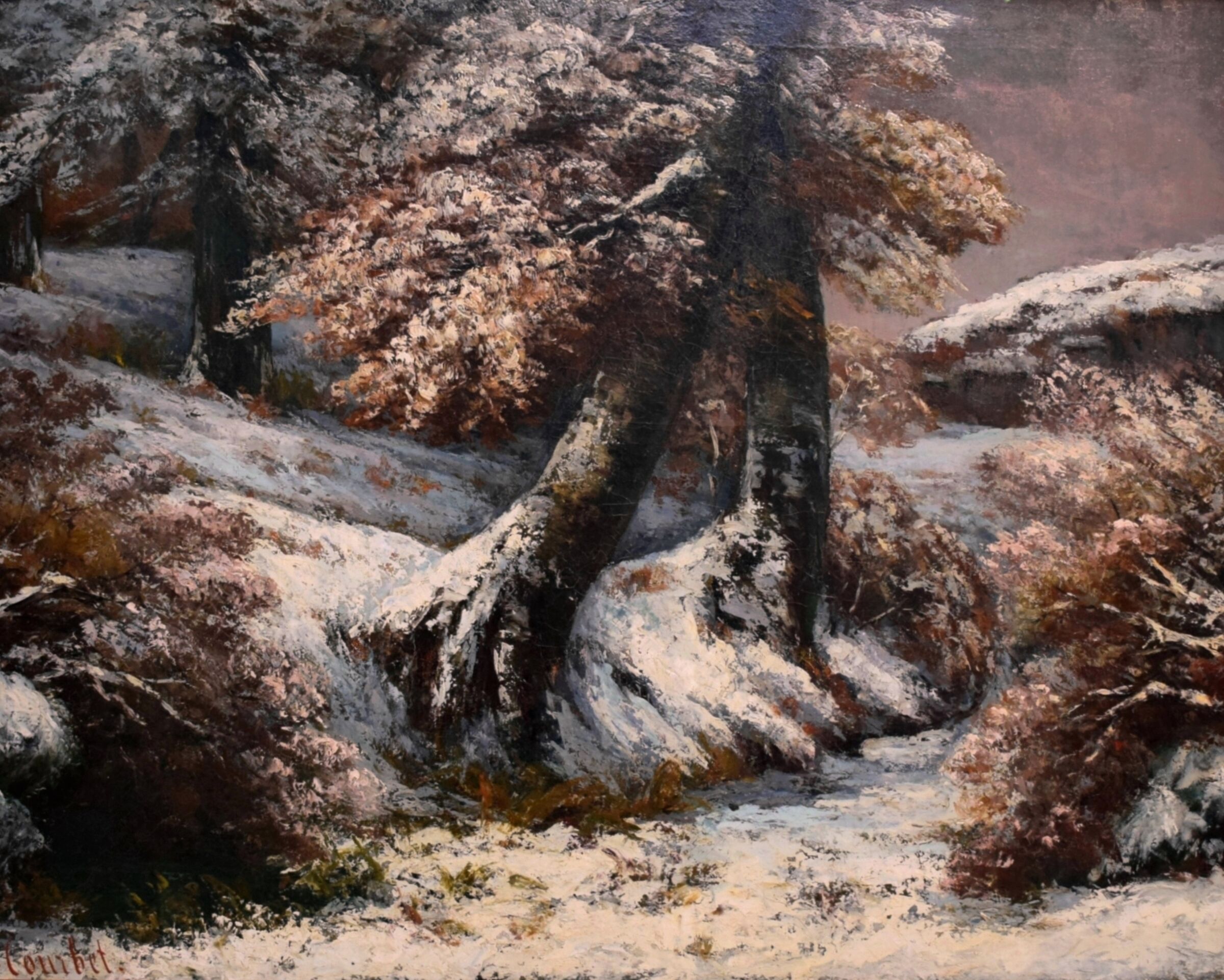 Gustave Courbet "Snowy ALberi" (1865)