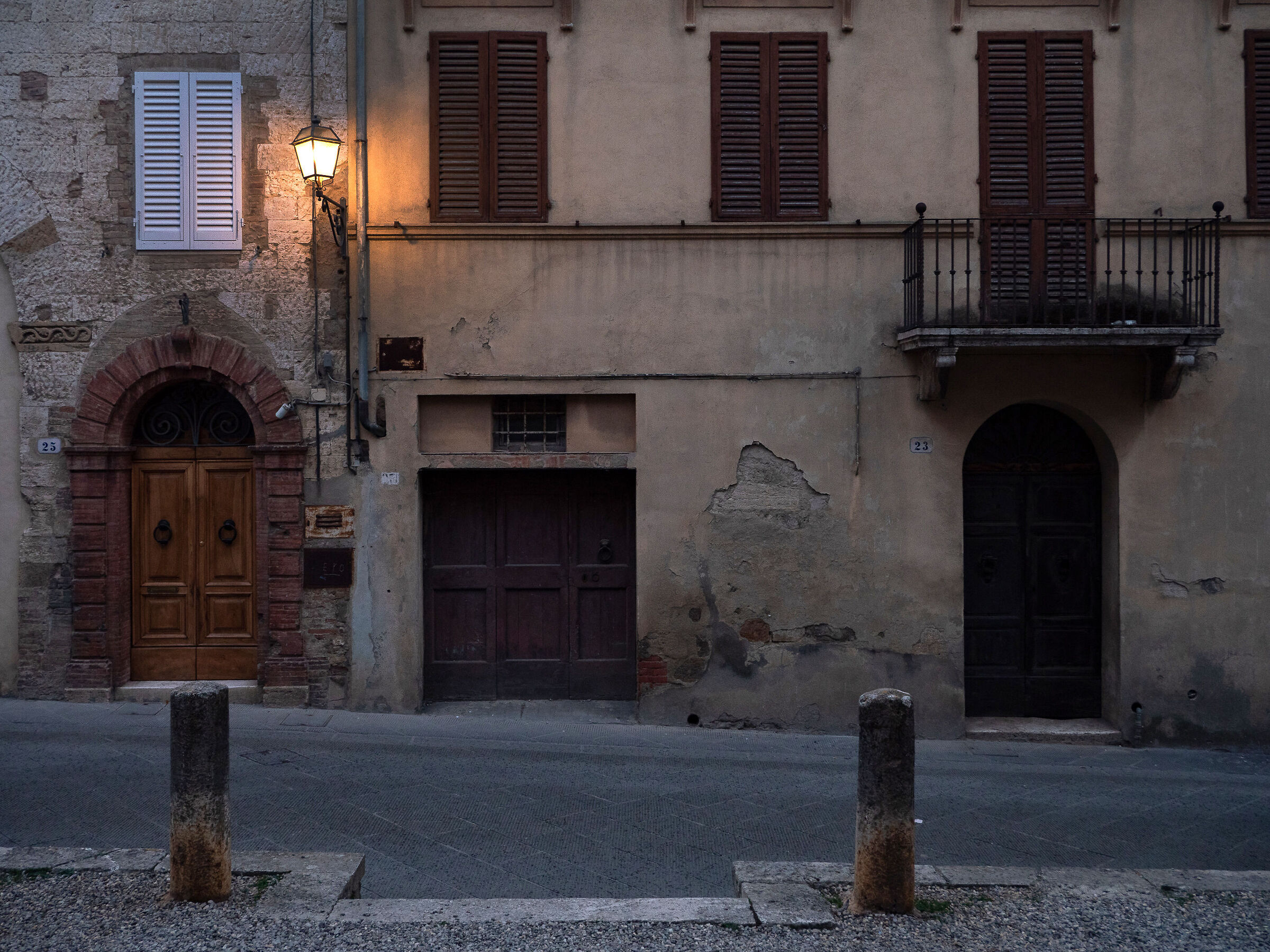 Evening falls in Val D'Orcia