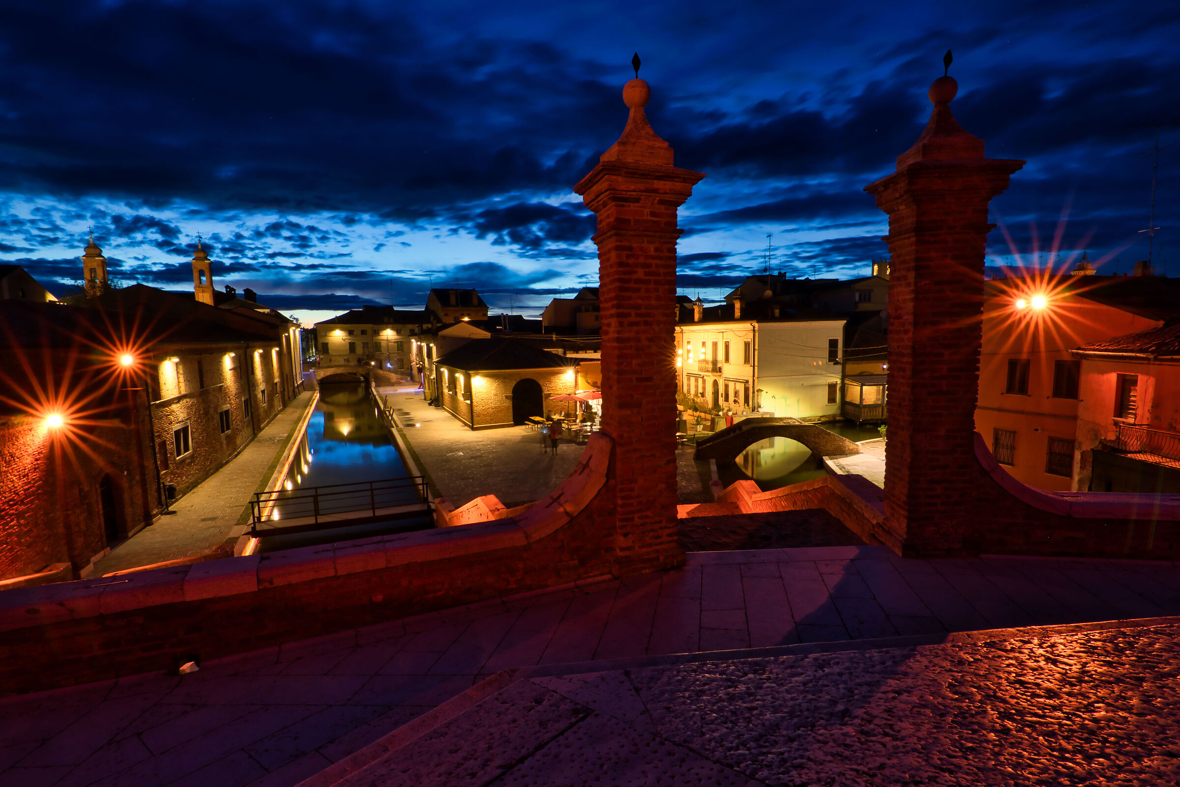 View from the Ponte dei Tre Ponti - Ora Blu - Comacchio
