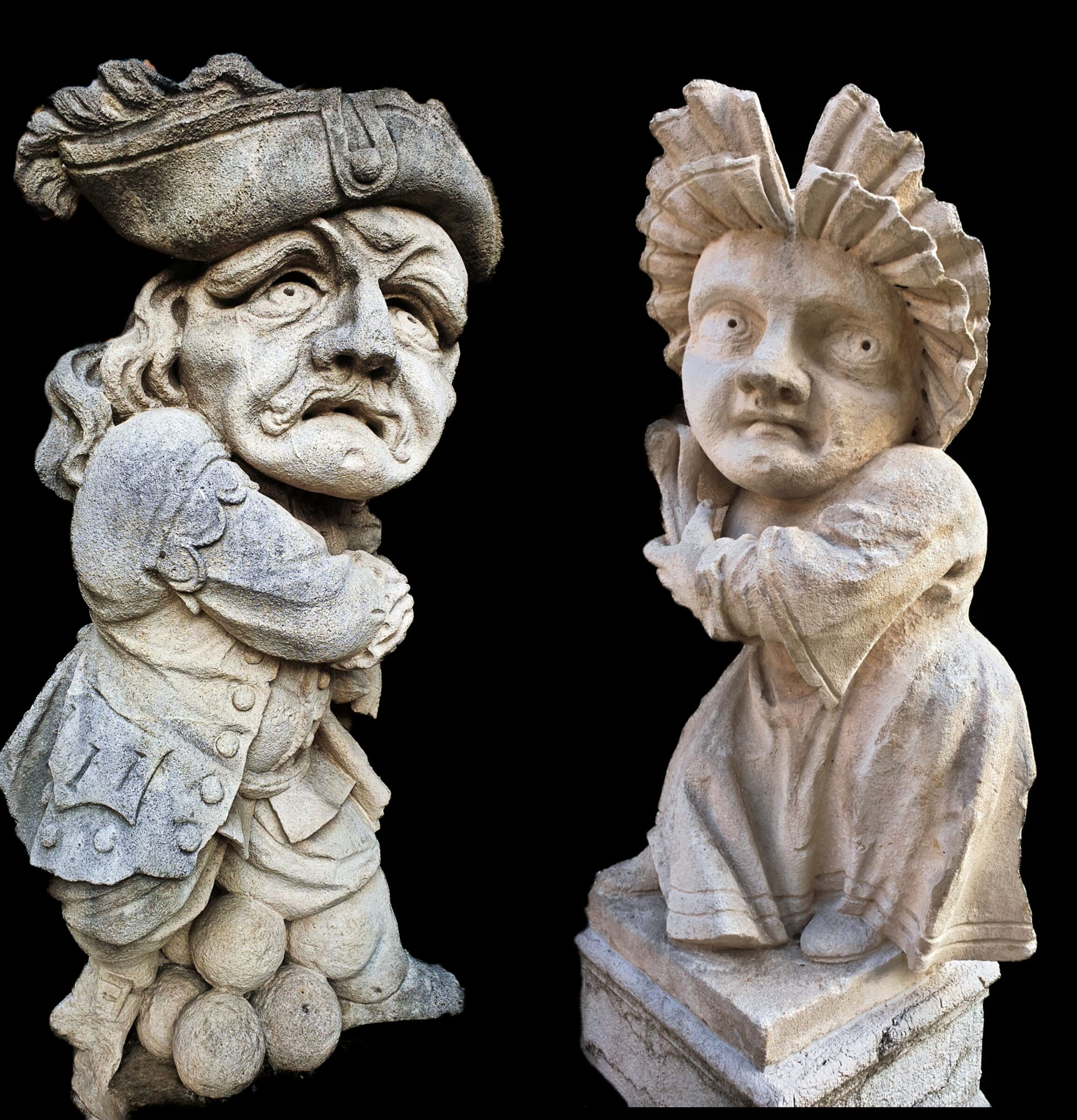 Statue grottesche rocca Albani