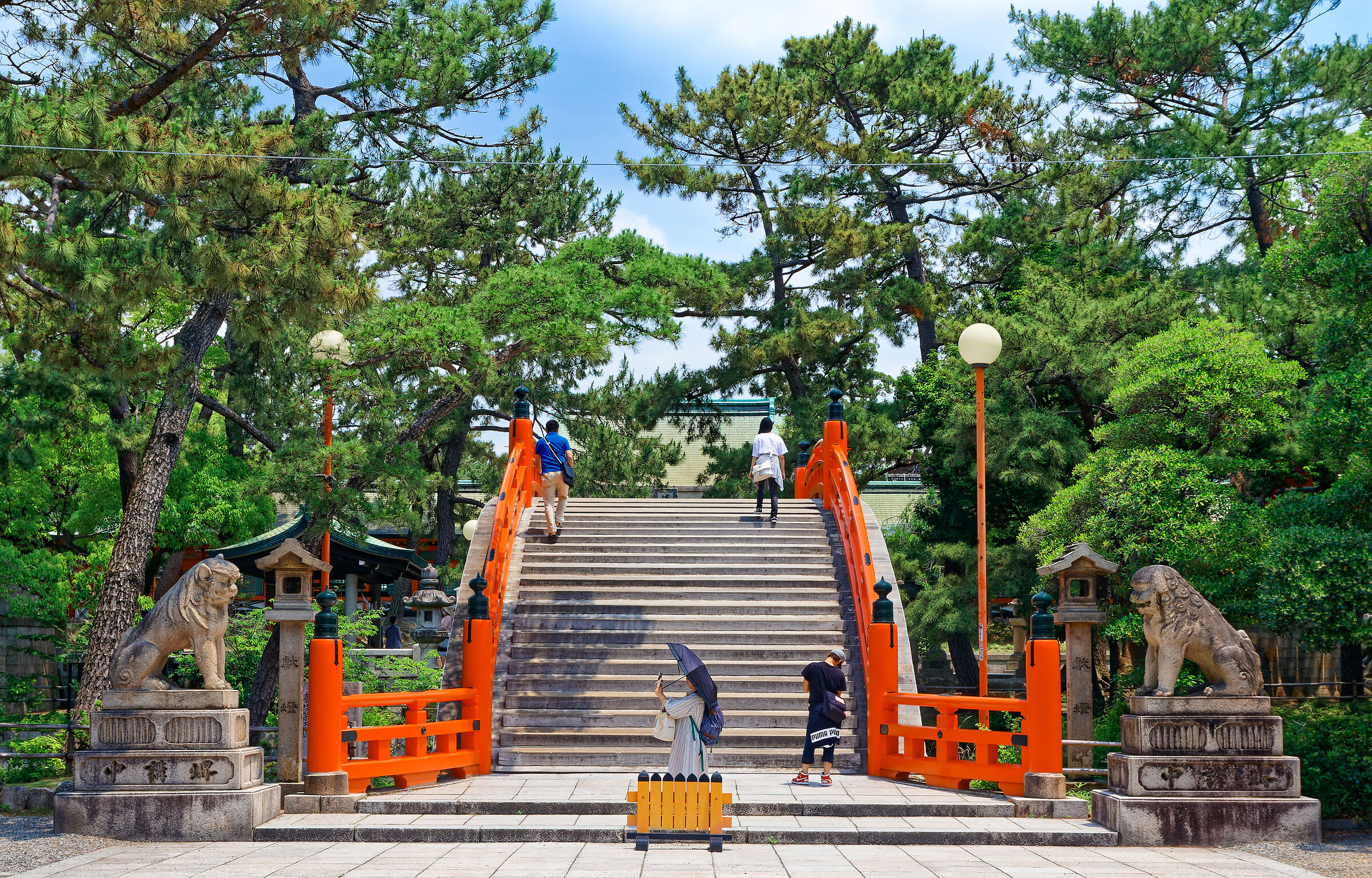 Ponte nel parco del santuario Sumiyoshi, Osaka