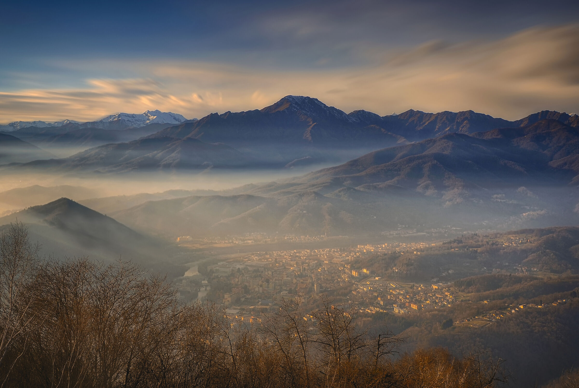 Borgosesia and Mount Barone