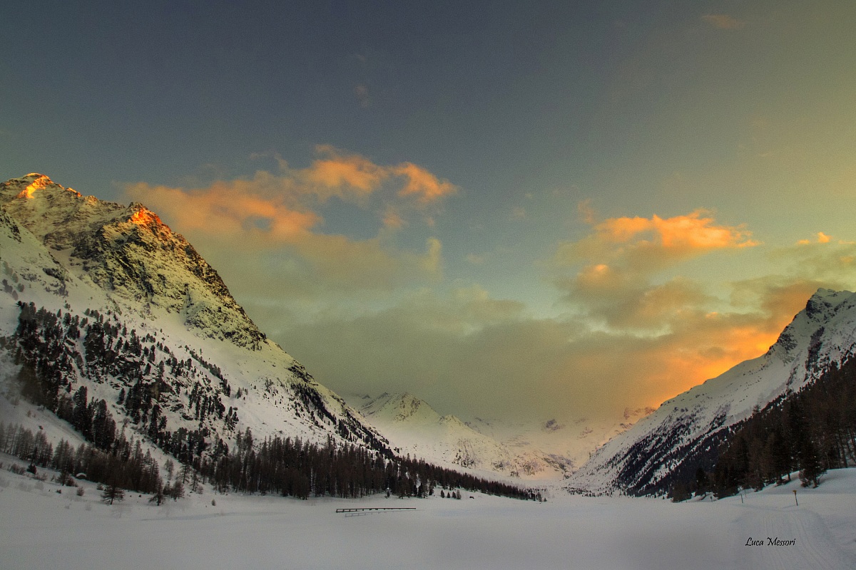 Tramonto sul Morteratsch