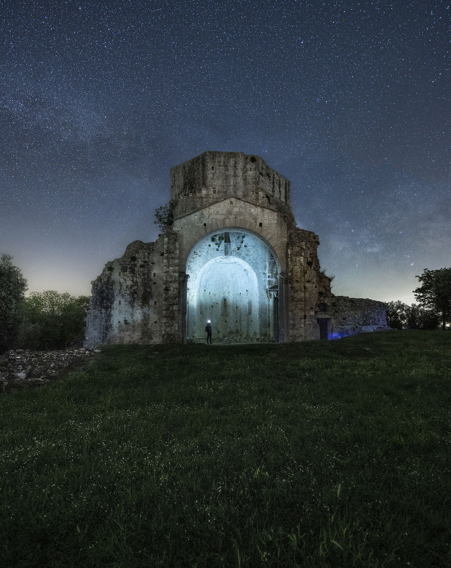 The ruins of the abbey of San Bruzio (GR)