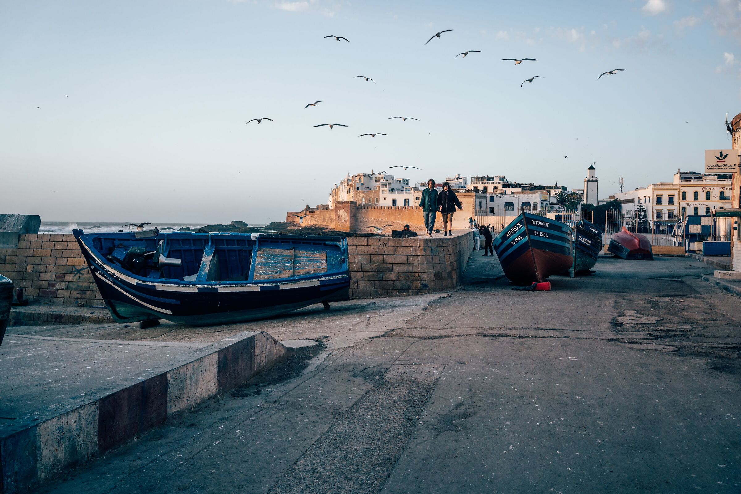 Couple at sunset, Essaouira