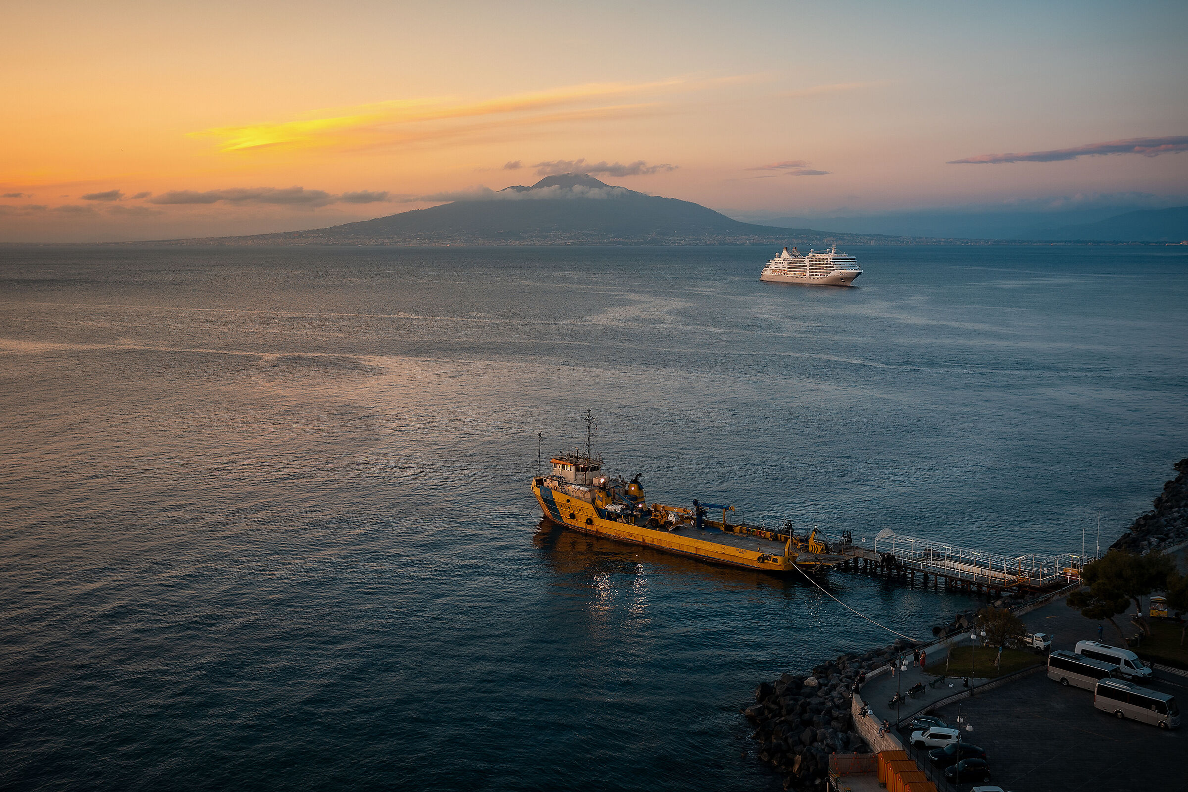 The Smell of the Sea at sunset
